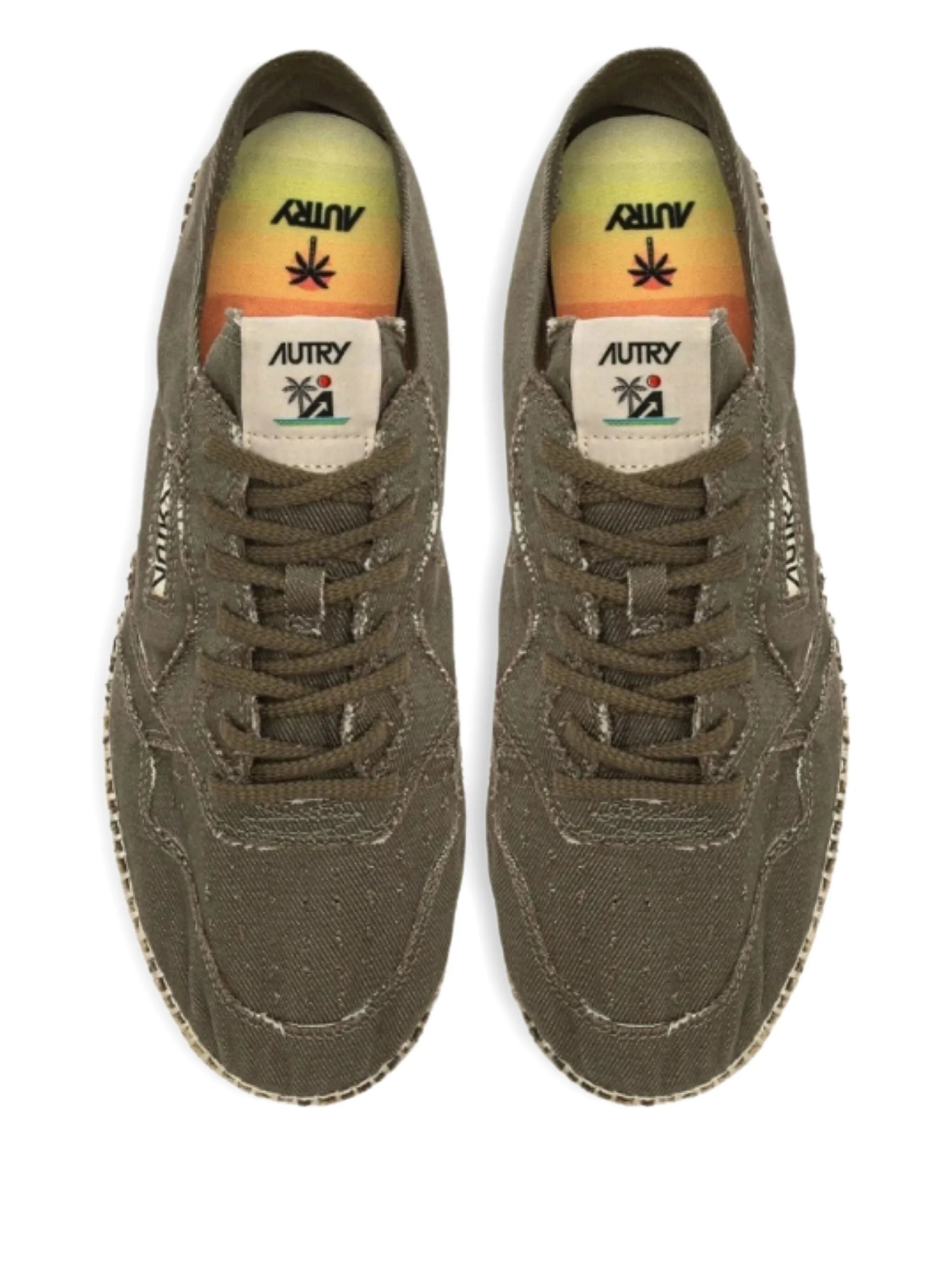 lace-up jute sneakers