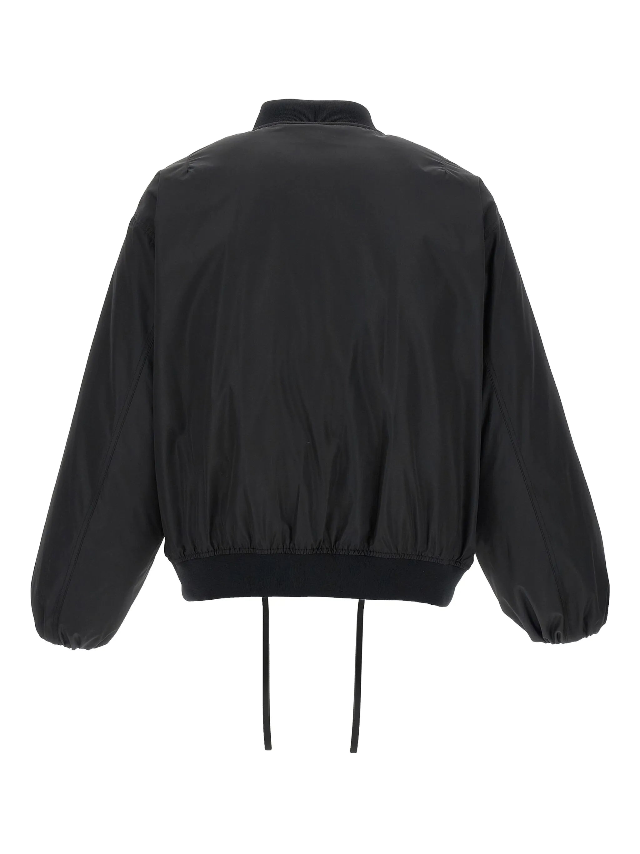 balloon-sleeve bomber jacket