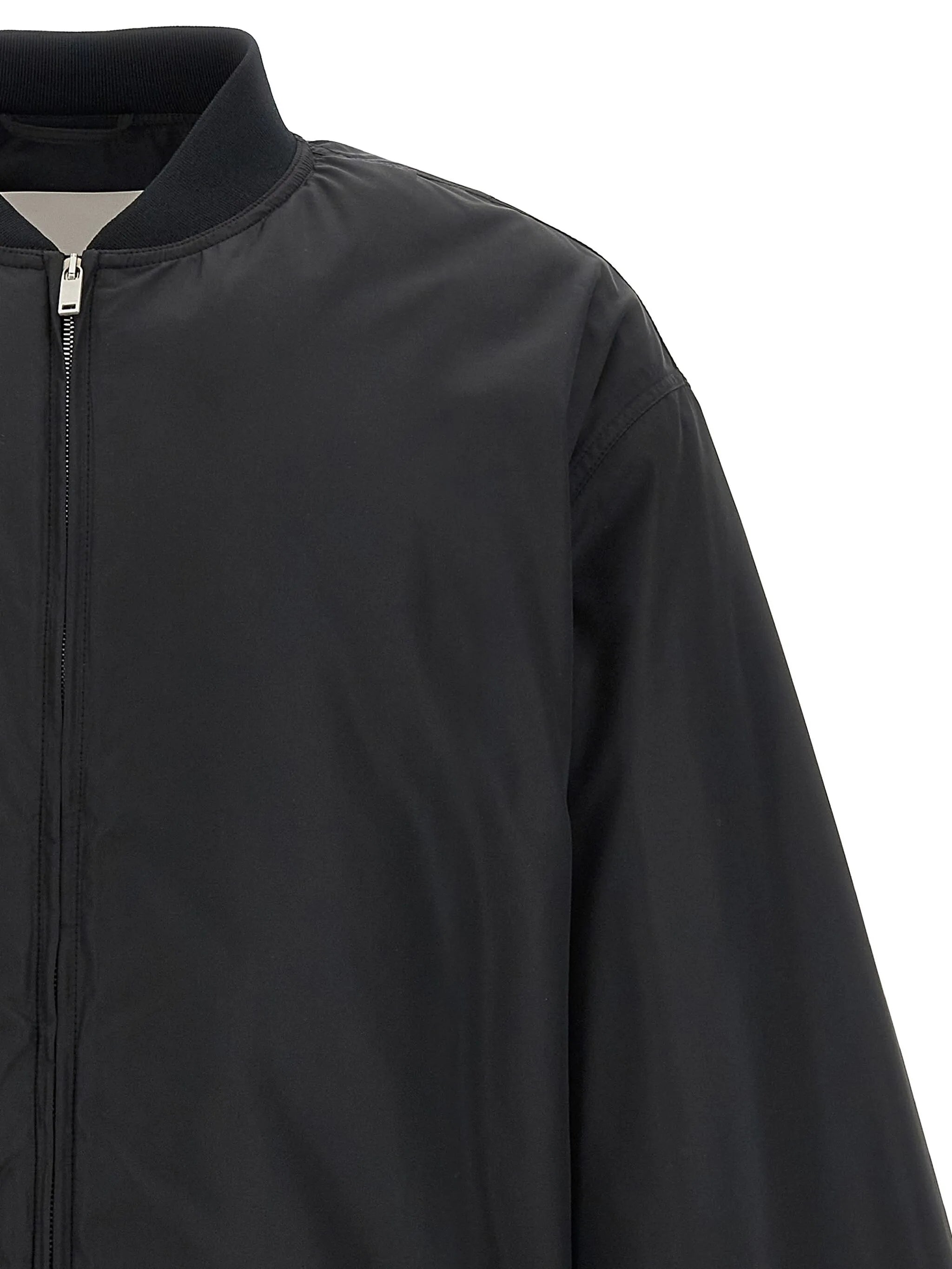 balloon-sleeve bomber jacket