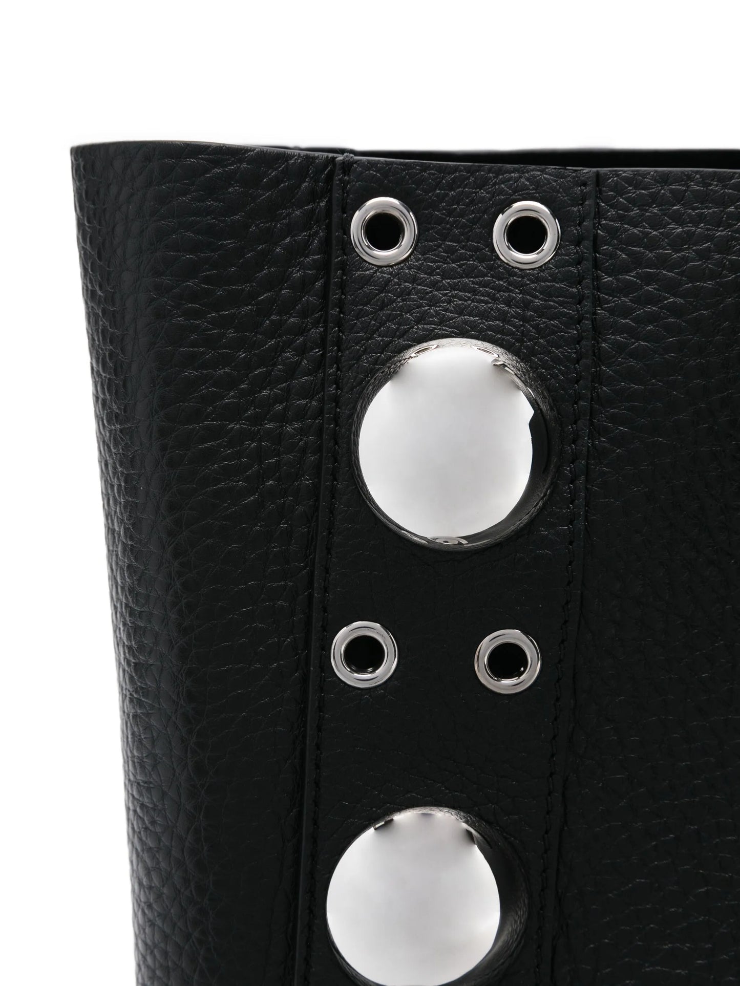 studded leather tote bag
