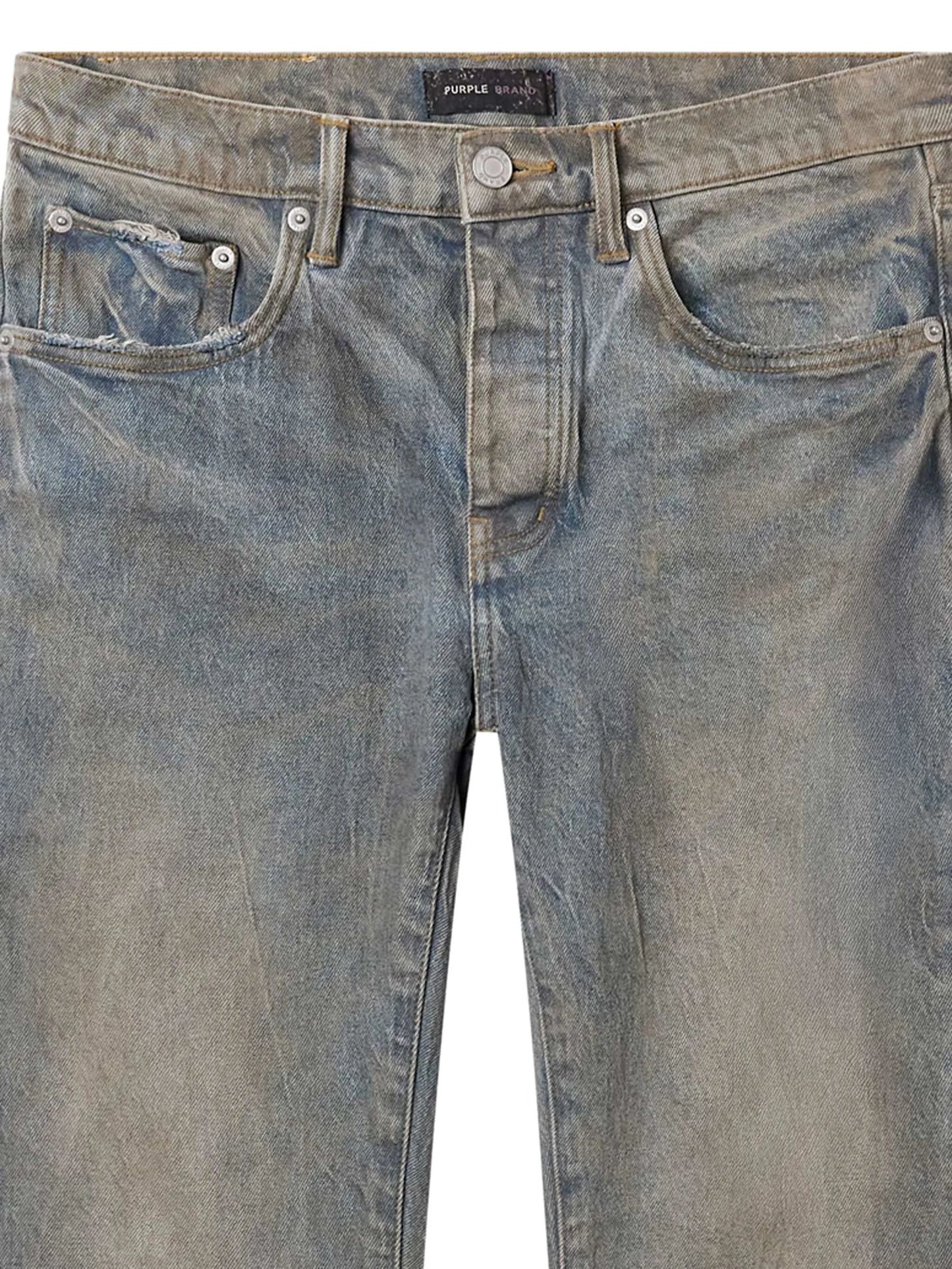 P001 faded-wash jeans
