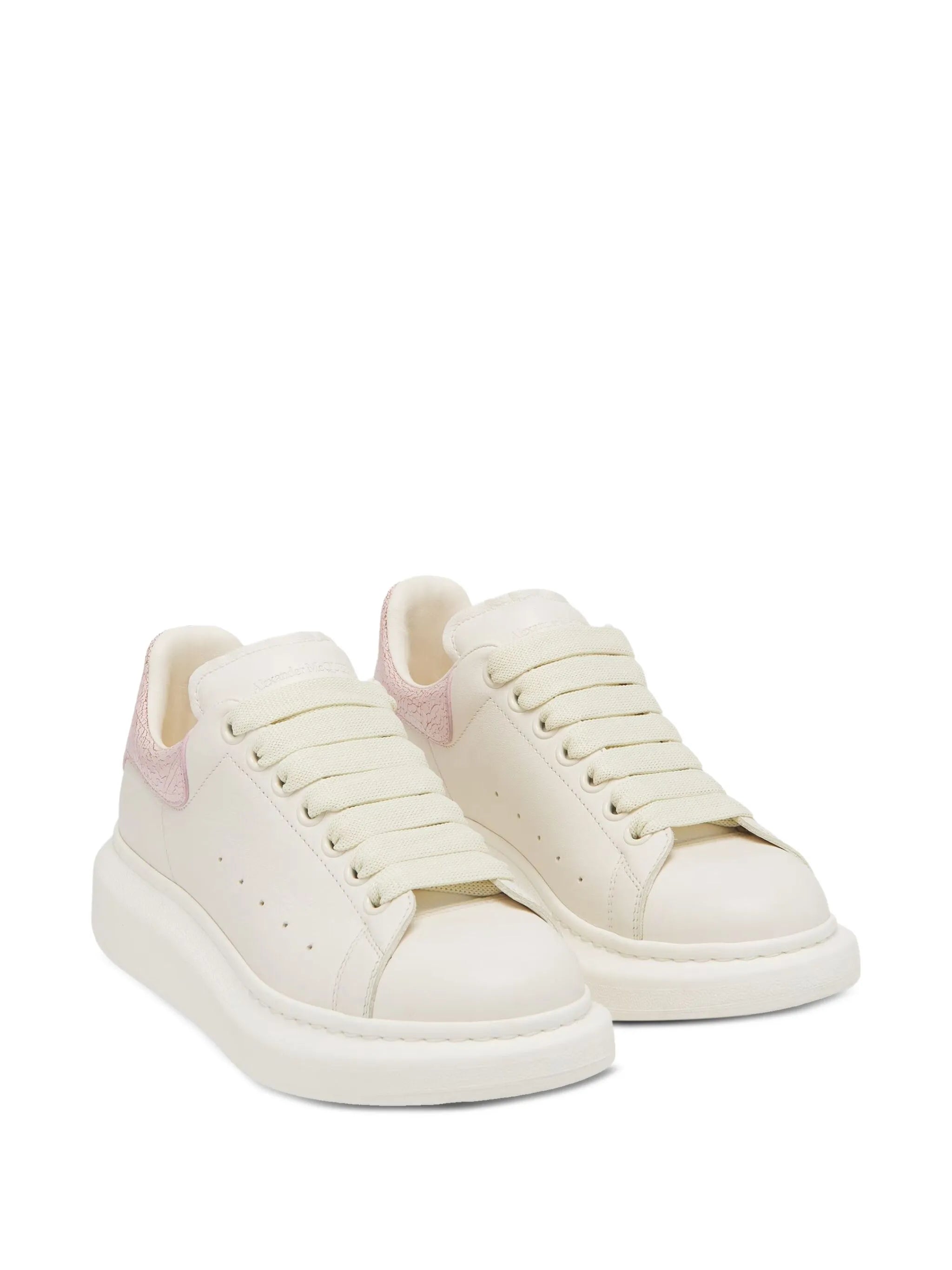 Oversize leather panelled sneakers
