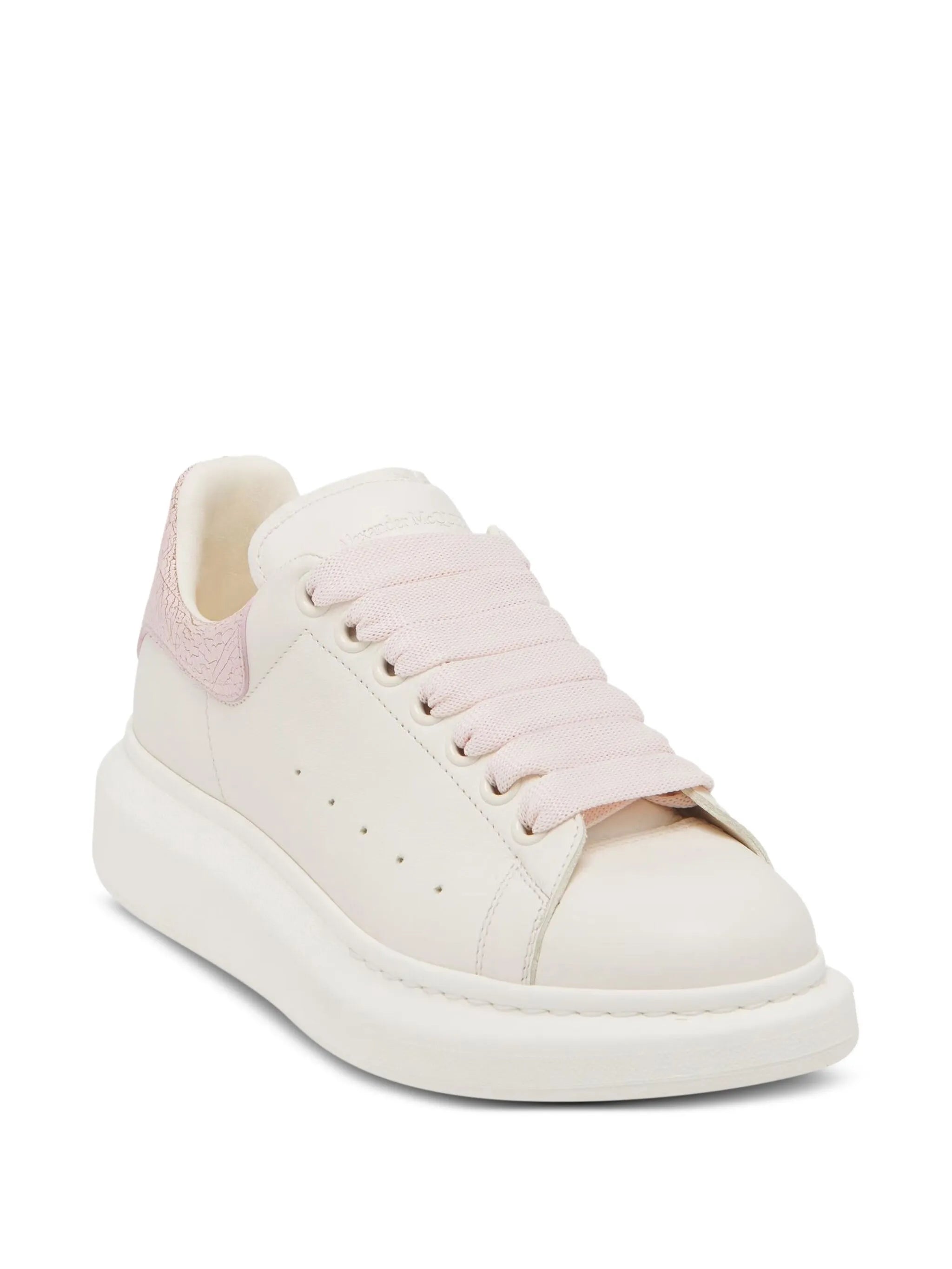 Oversize leather panelled sneakers