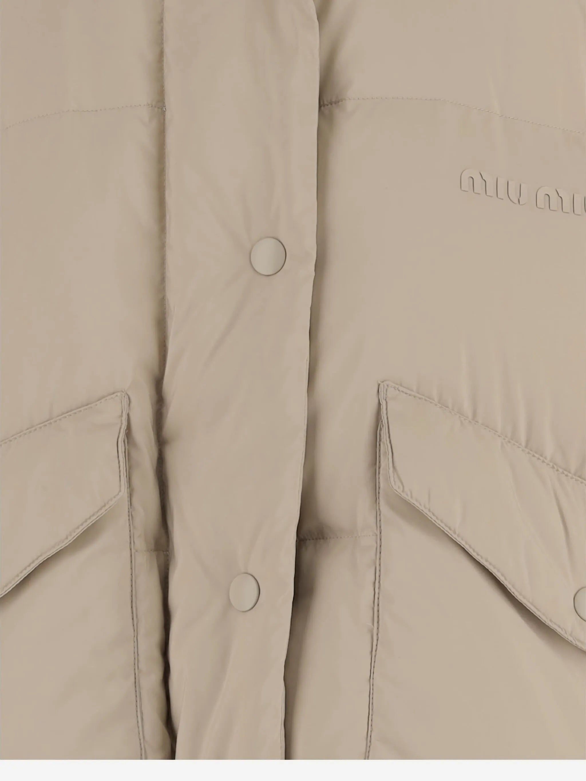 high-neck flap-pockets jacket