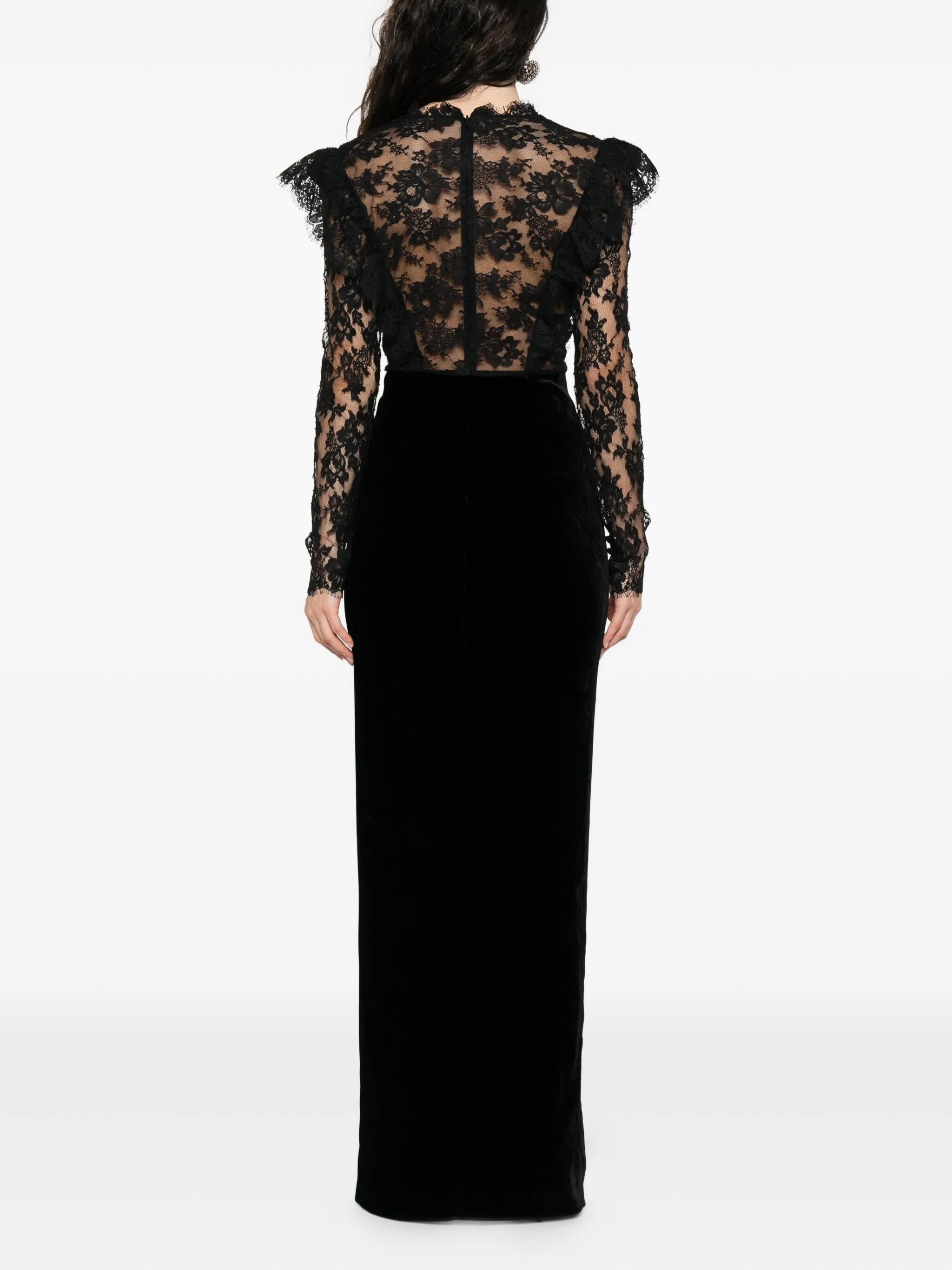 lace-embellished dress