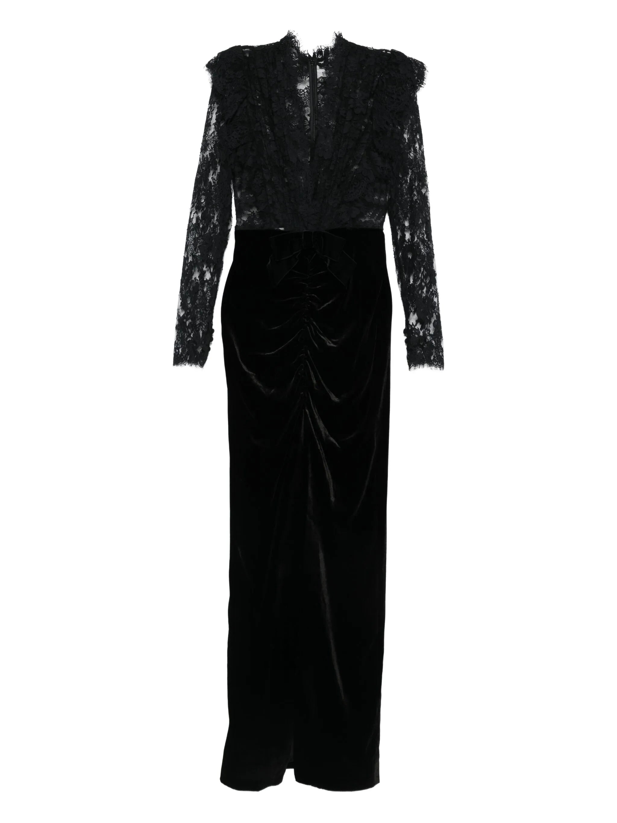 lace-embellished dress