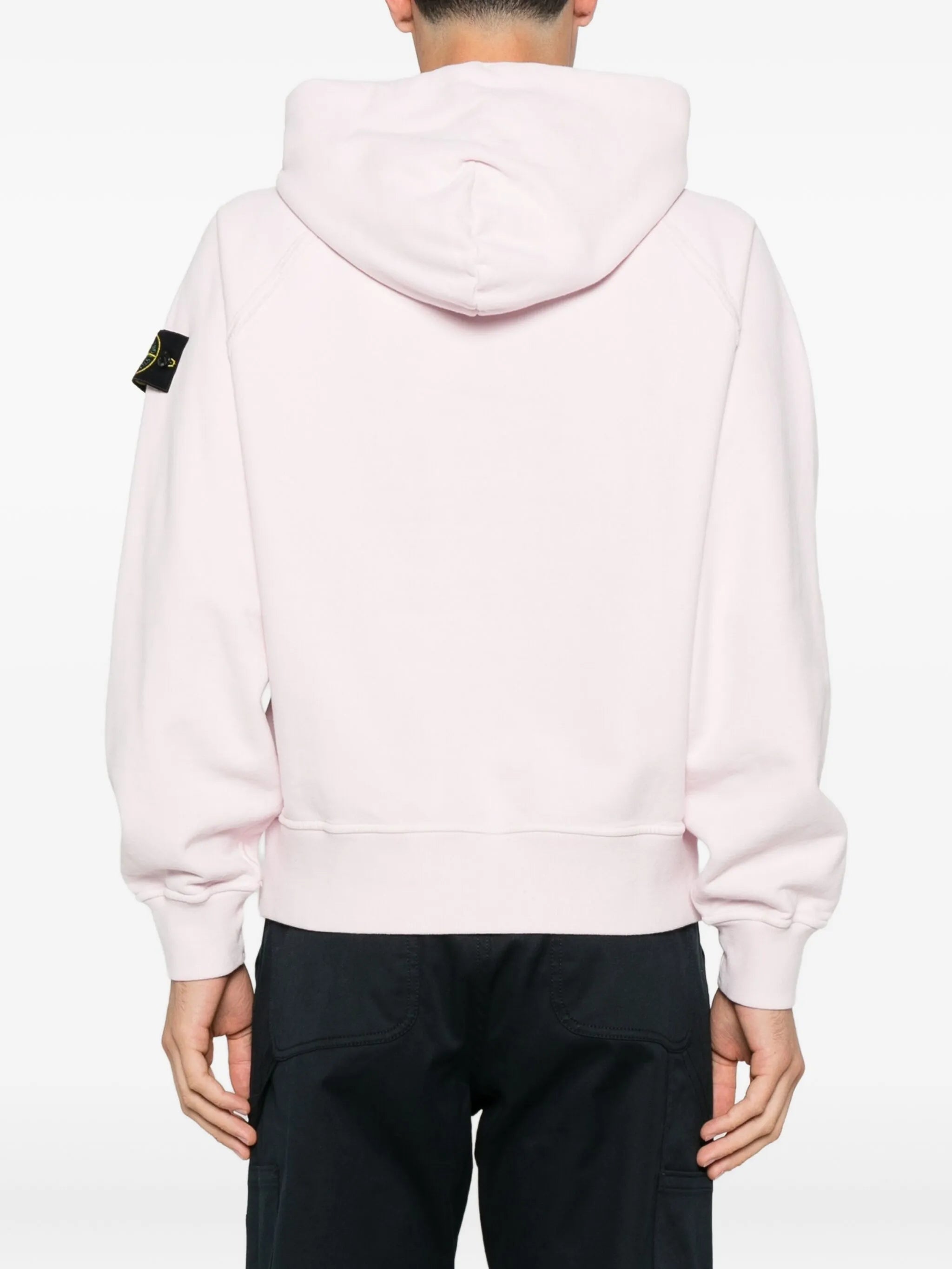 logo-patch hooded sweater