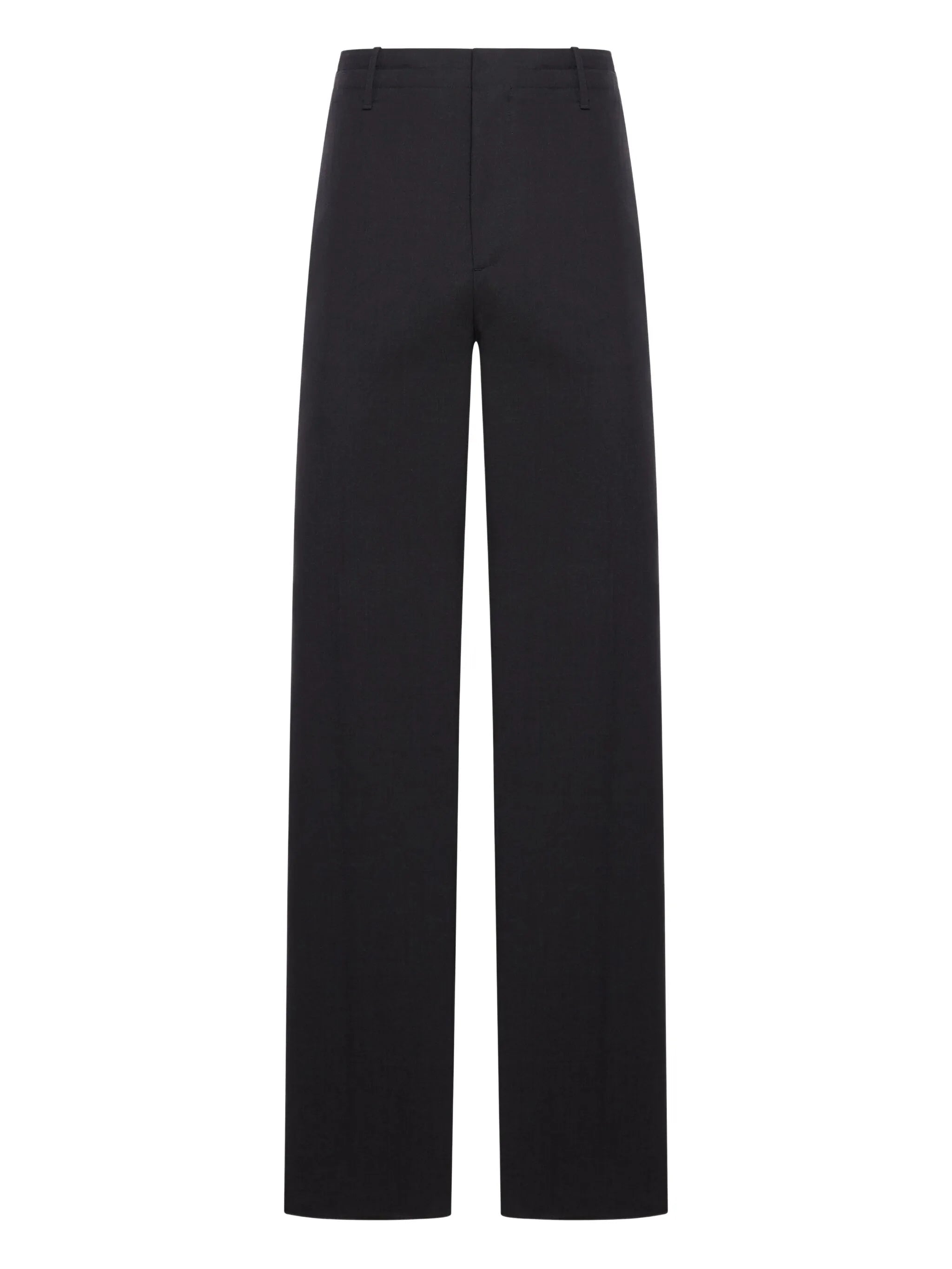 pocket-detail wool trousers