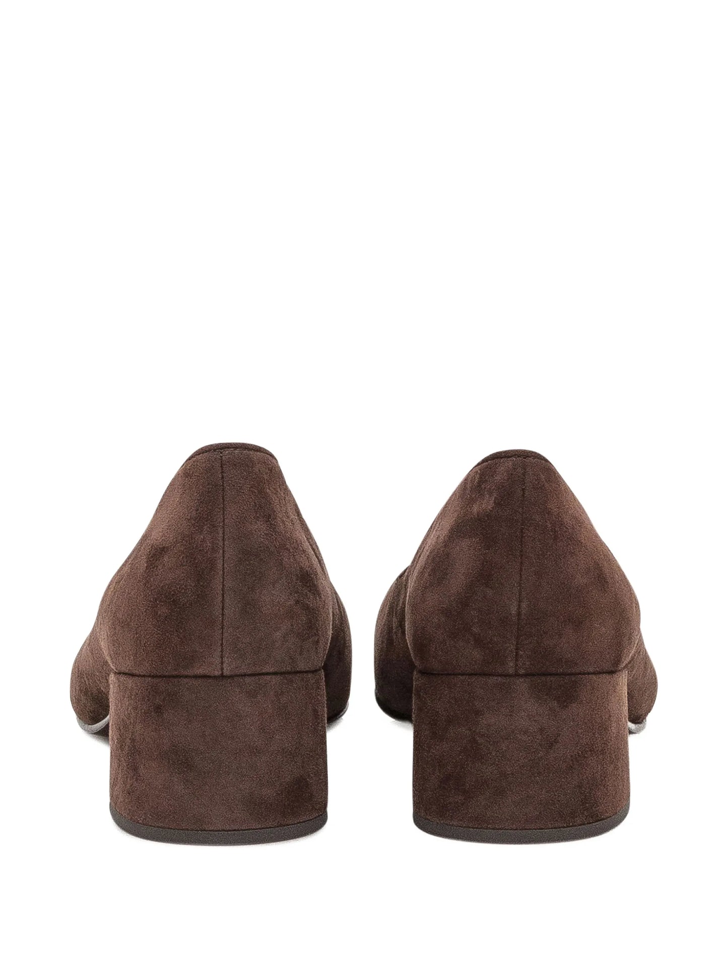 45mm suede heeled pumps