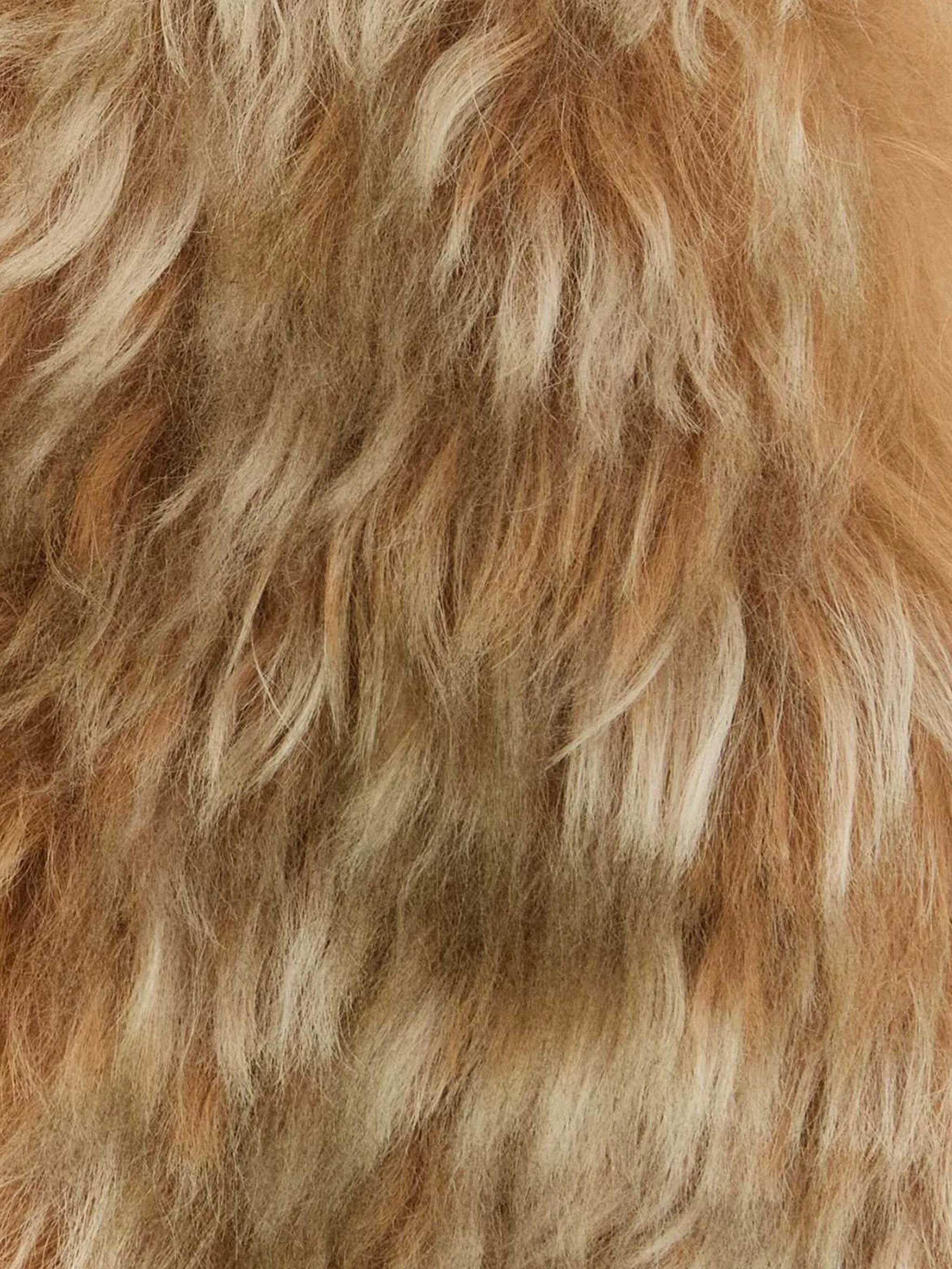 shearling ribbon scarf