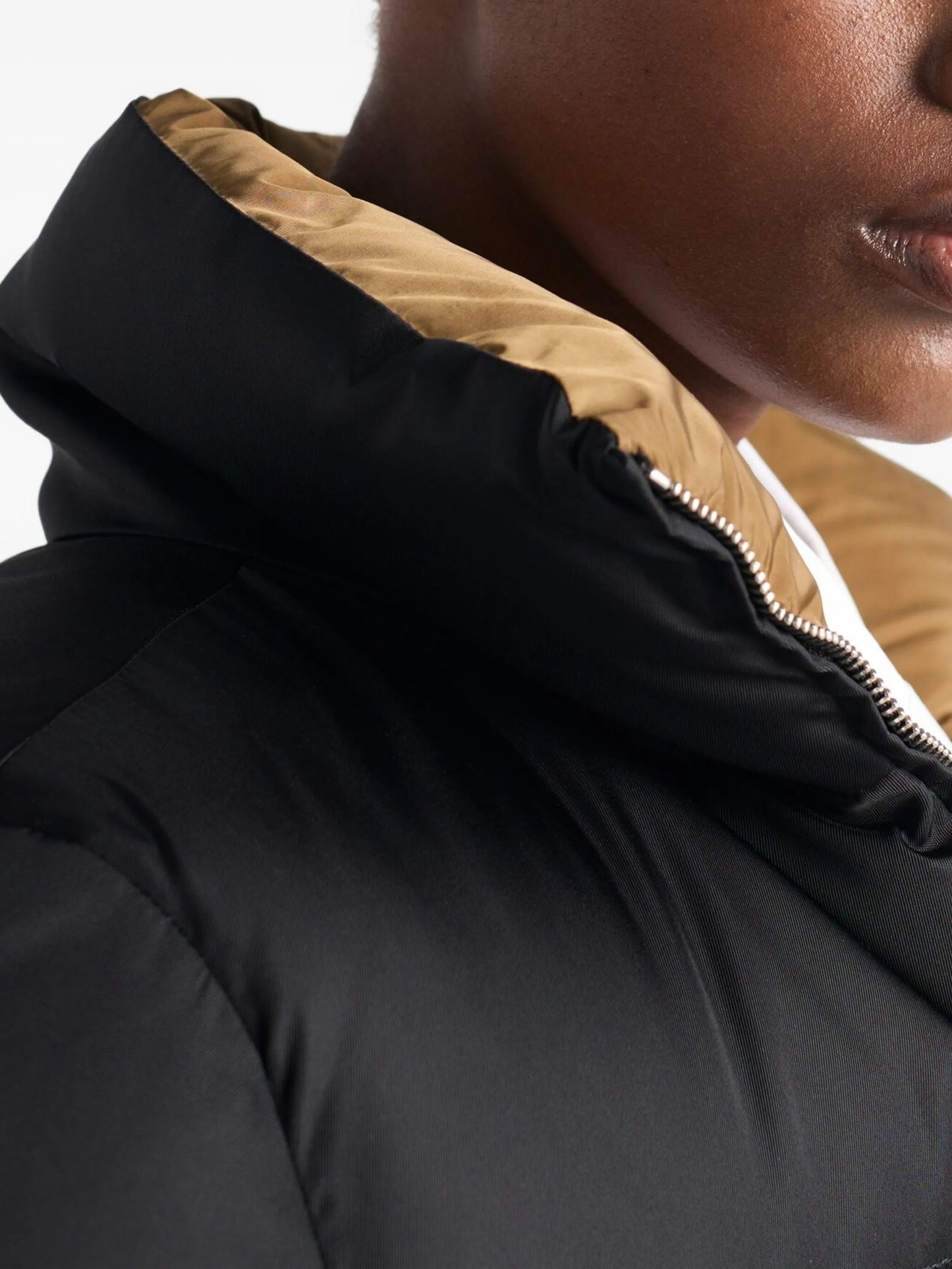 cropped Re-nylon down jacket