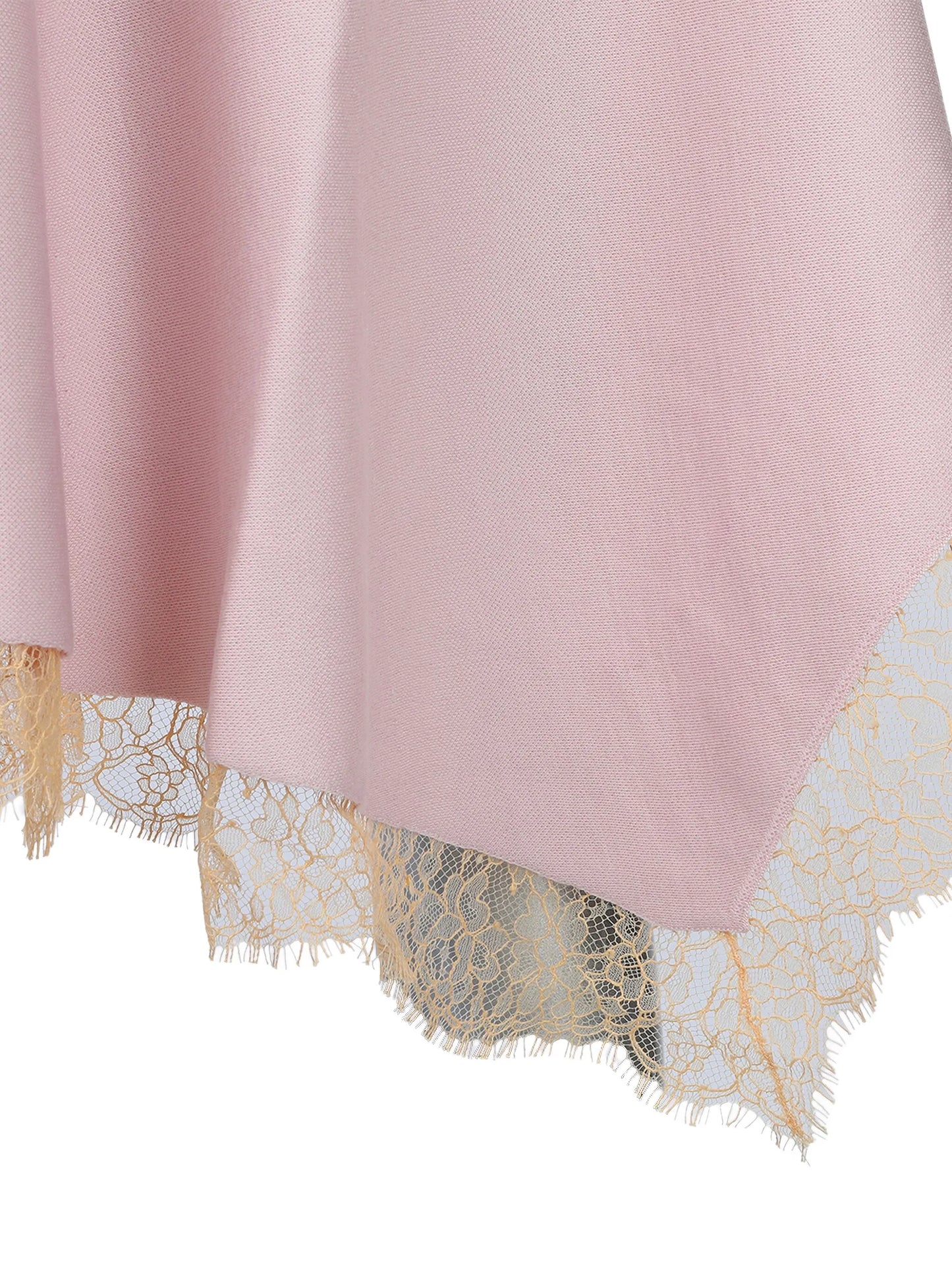 lace-trimmed sleeveless midi dress