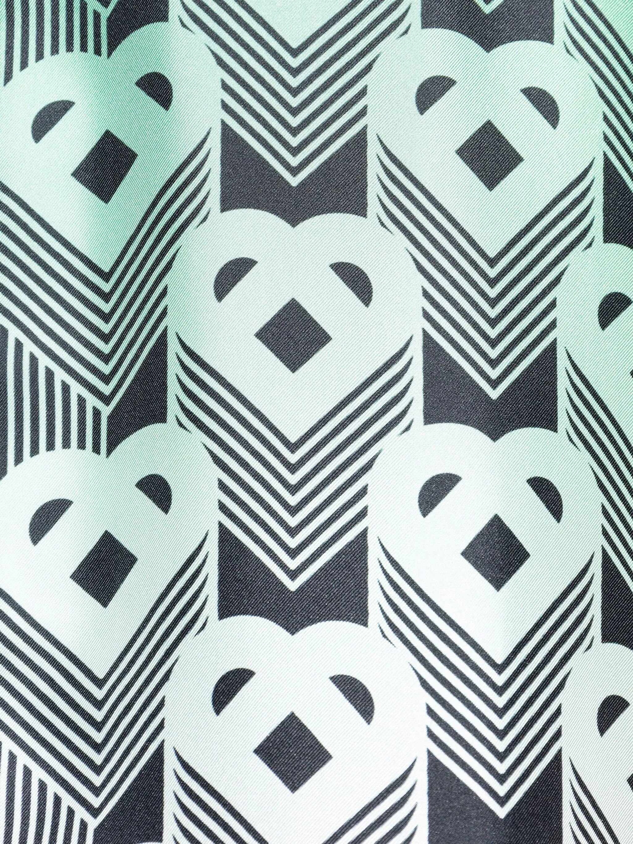 monogram gradient silk shirt