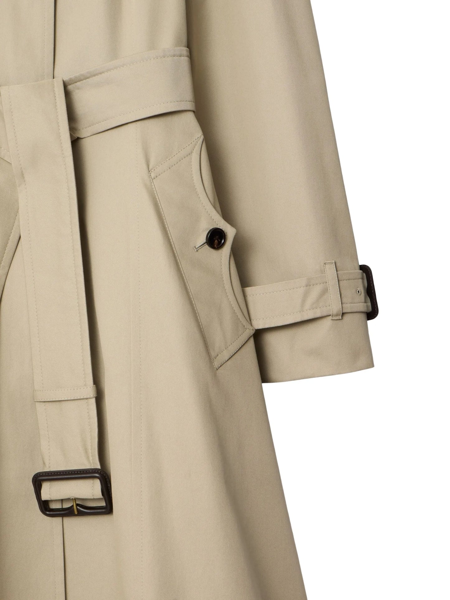 long gabardine Ellingham fit-and-flare car coat