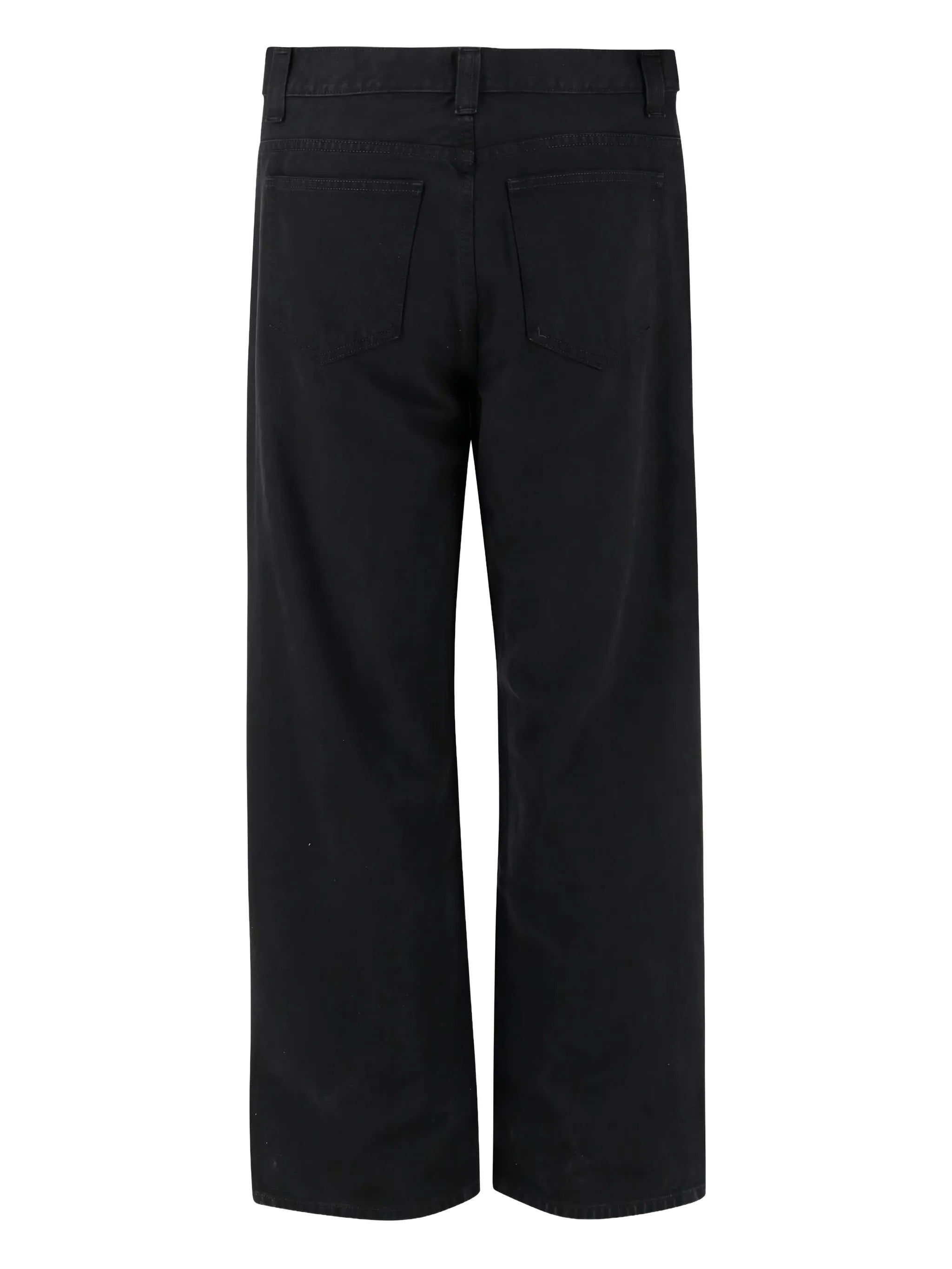 cotton straight-leg jeans