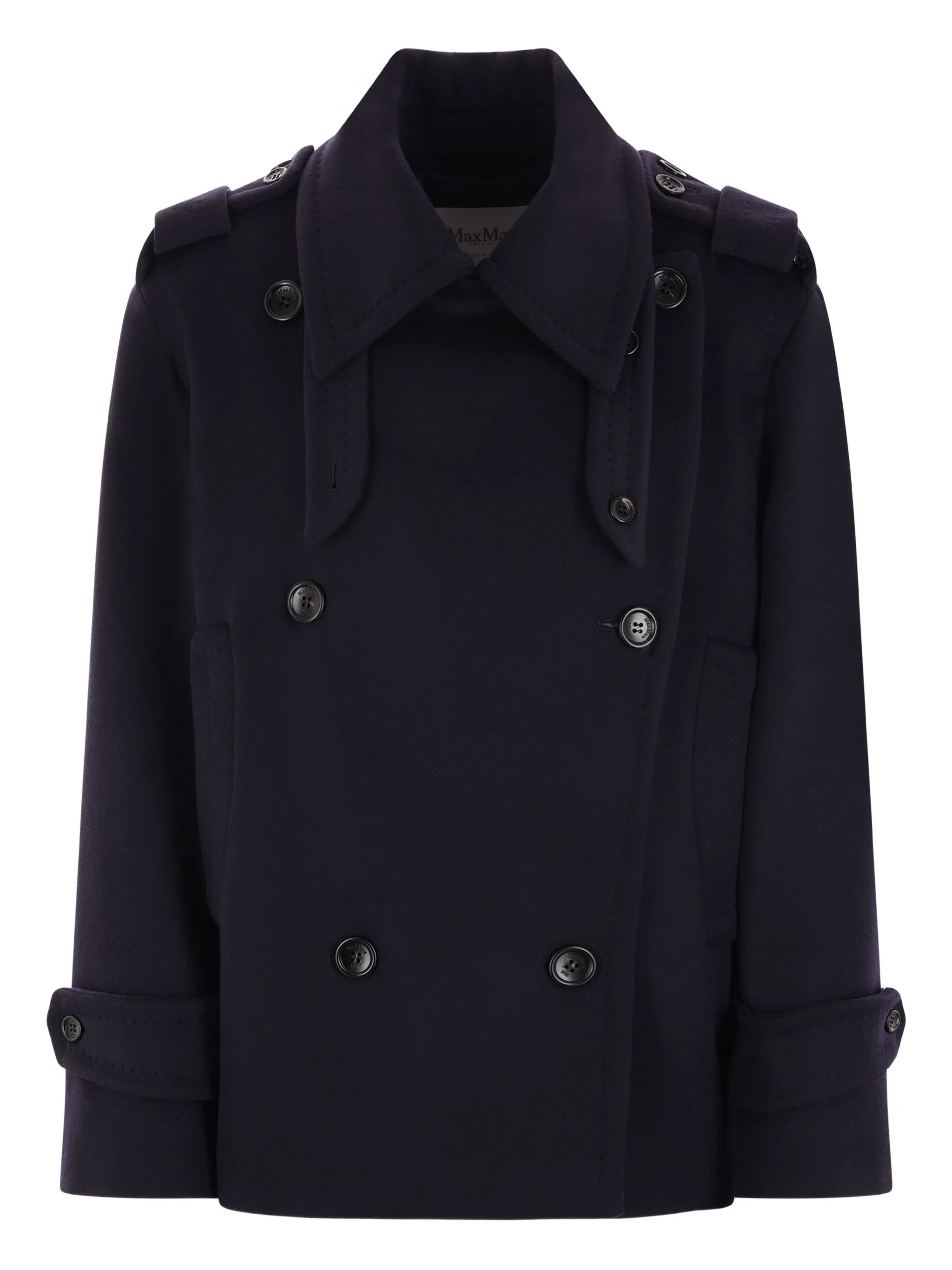 double-breasted trenchcoat