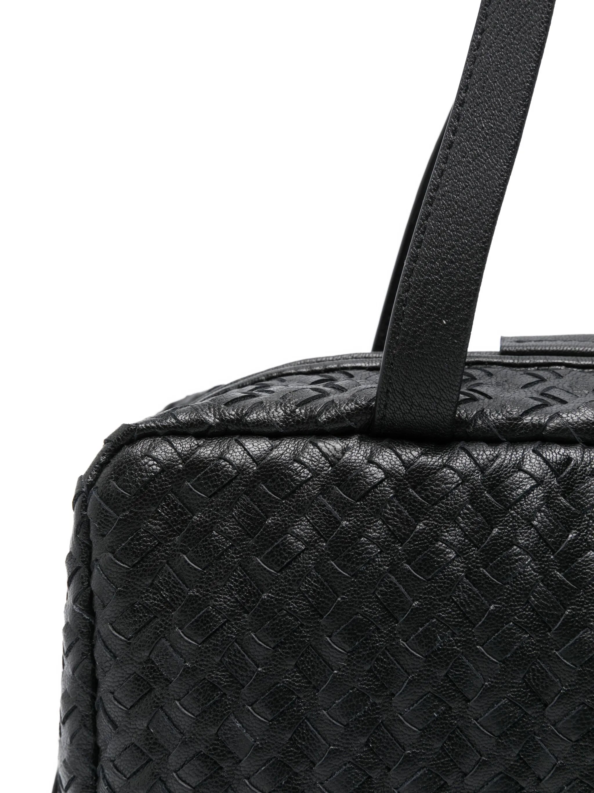 Astra woven leather tote bag