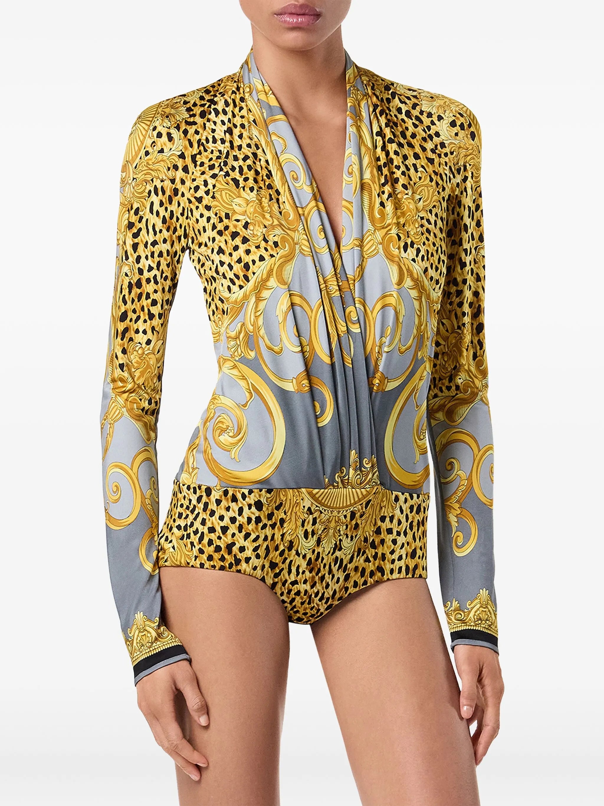 graphic-print bodysuit