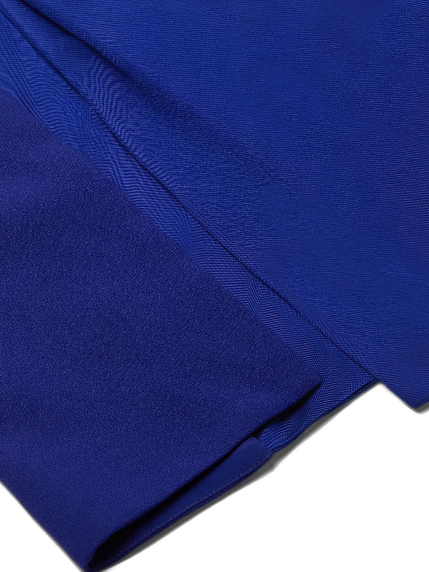 inverted satin crepe draped gown midi dress