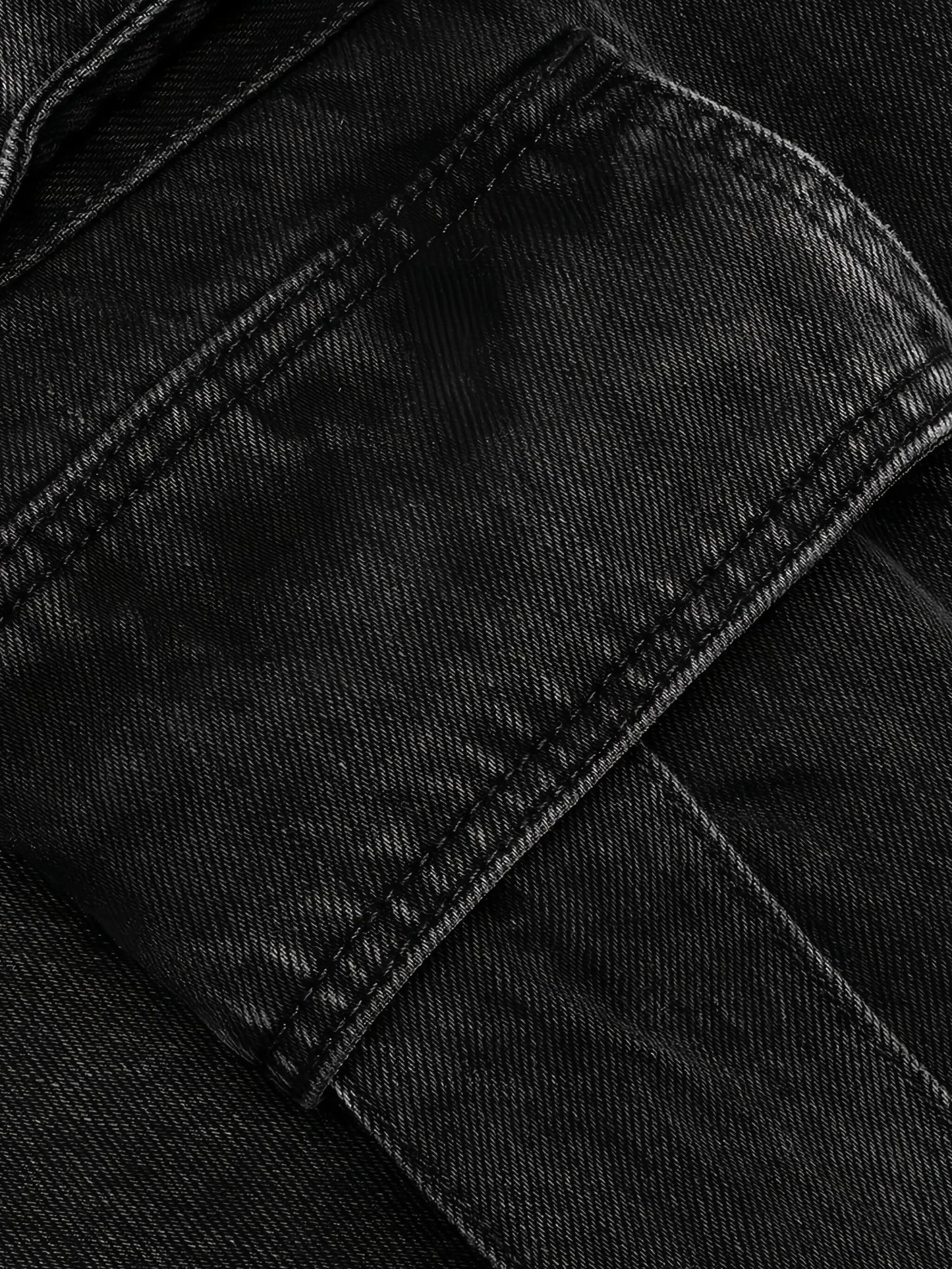 logo-patch cargo-pockets jeans