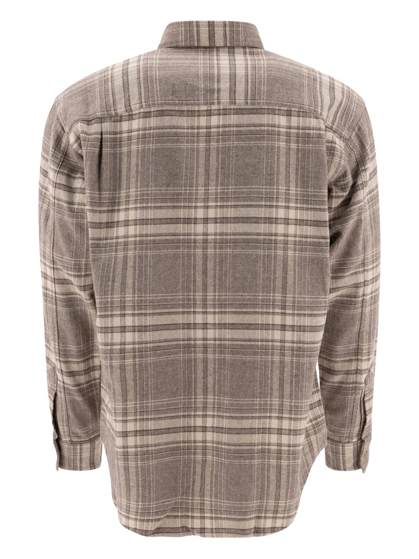 Adwin checked button-fastening shirt