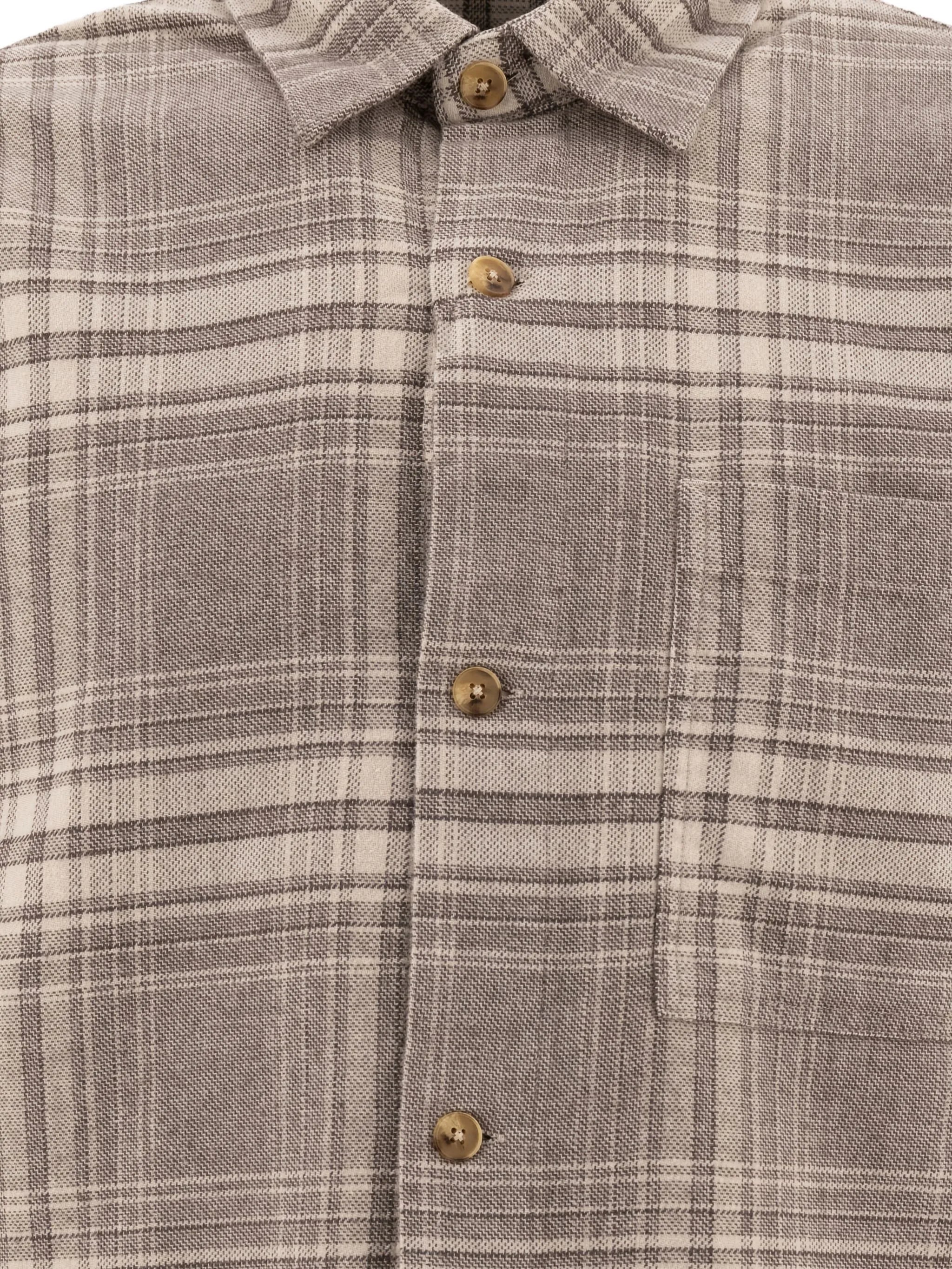 Adwin checked button-fastening shirt