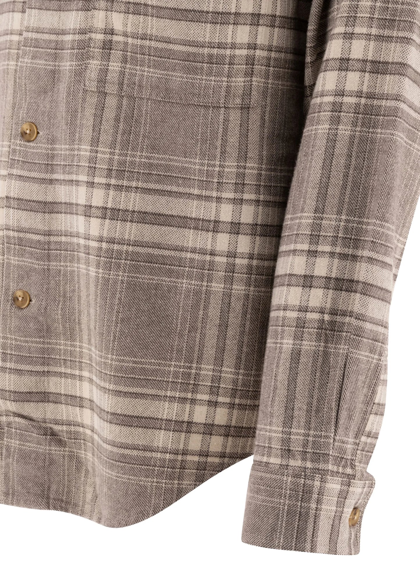 Adwin checked button-fastening shirt