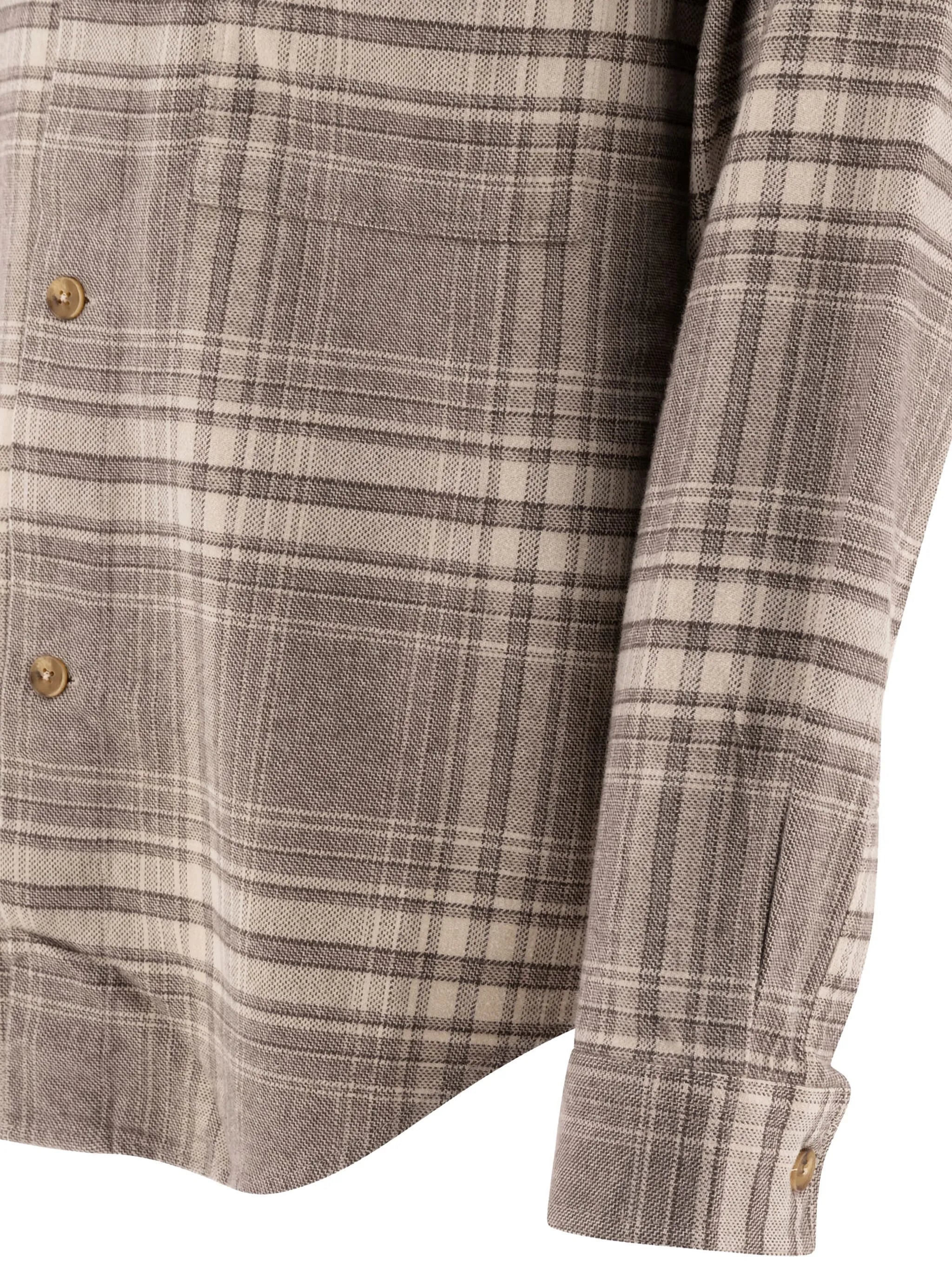 Adwin checked button-fastening shirt