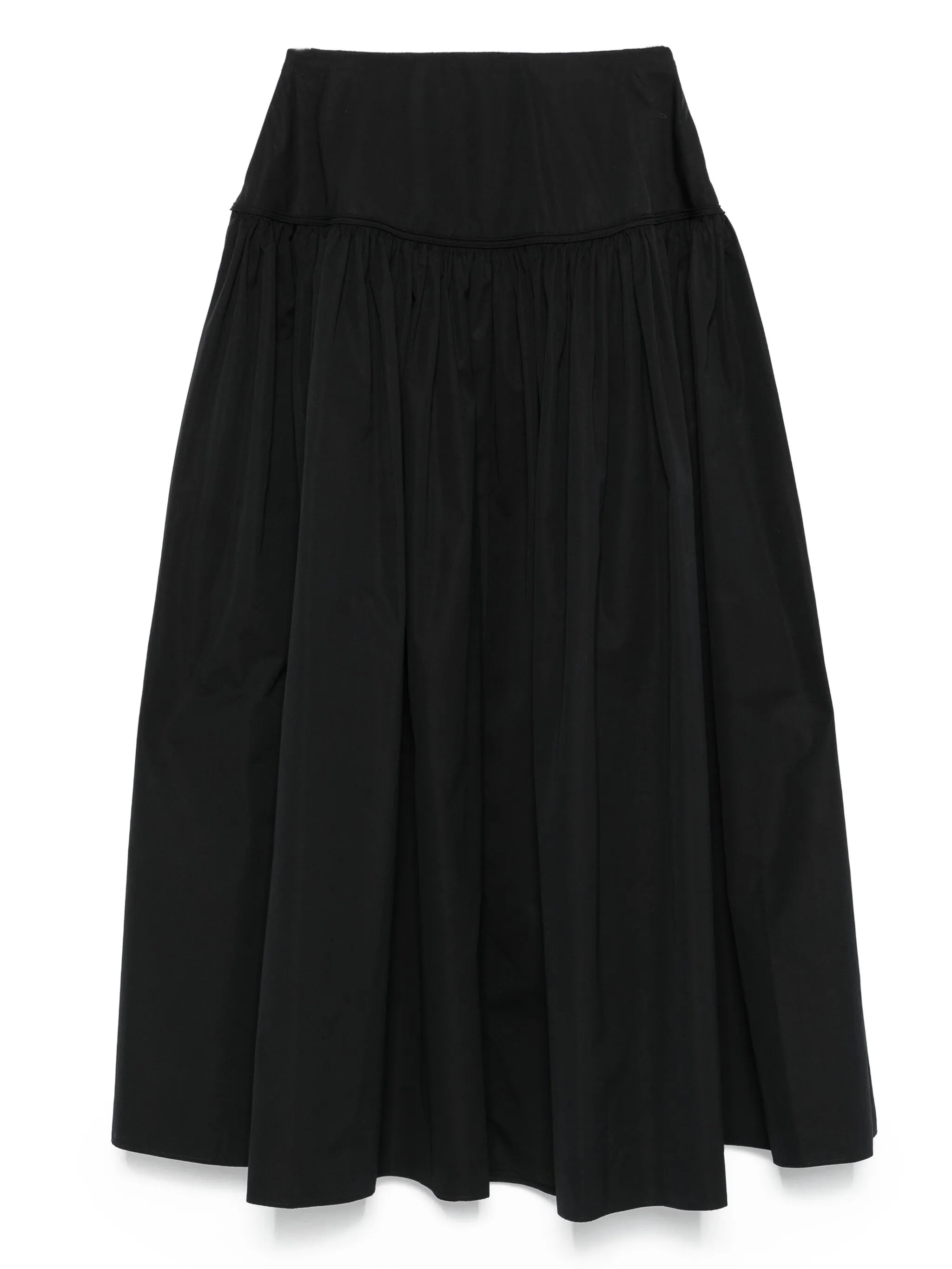 full cotton-poplin skirt