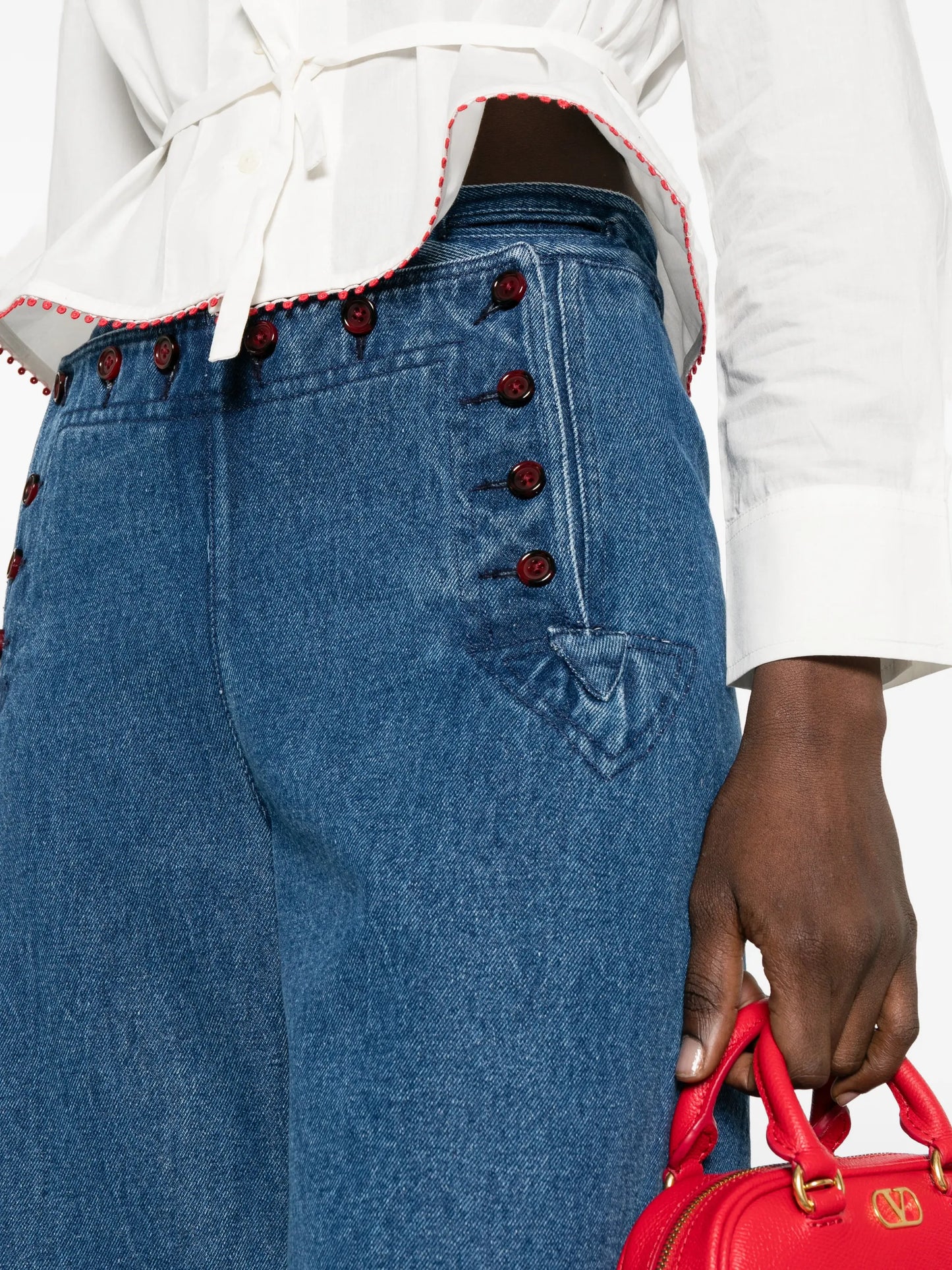 Sailor buttoned jeans