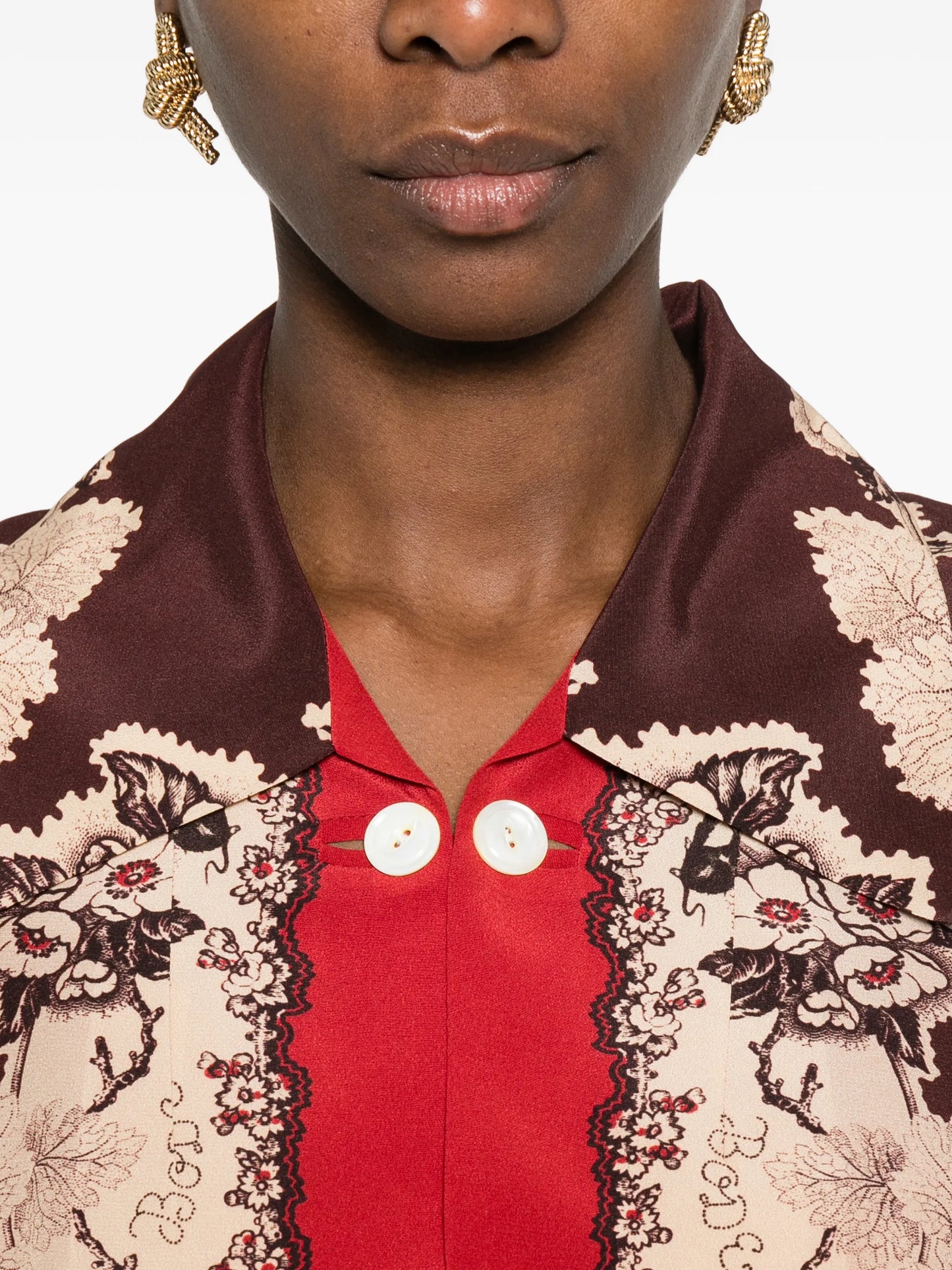 floral button jacket