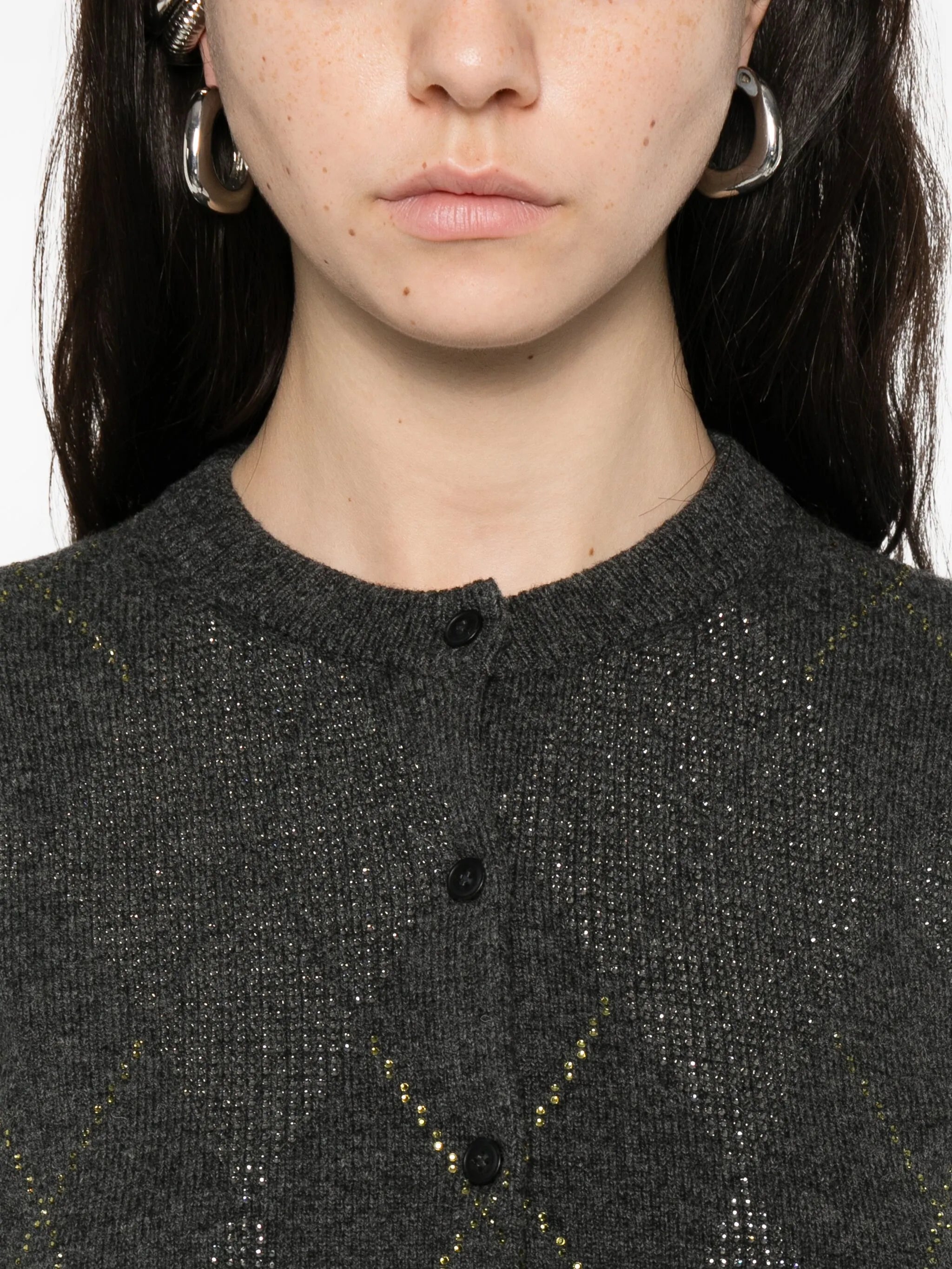 wool blend cardigan