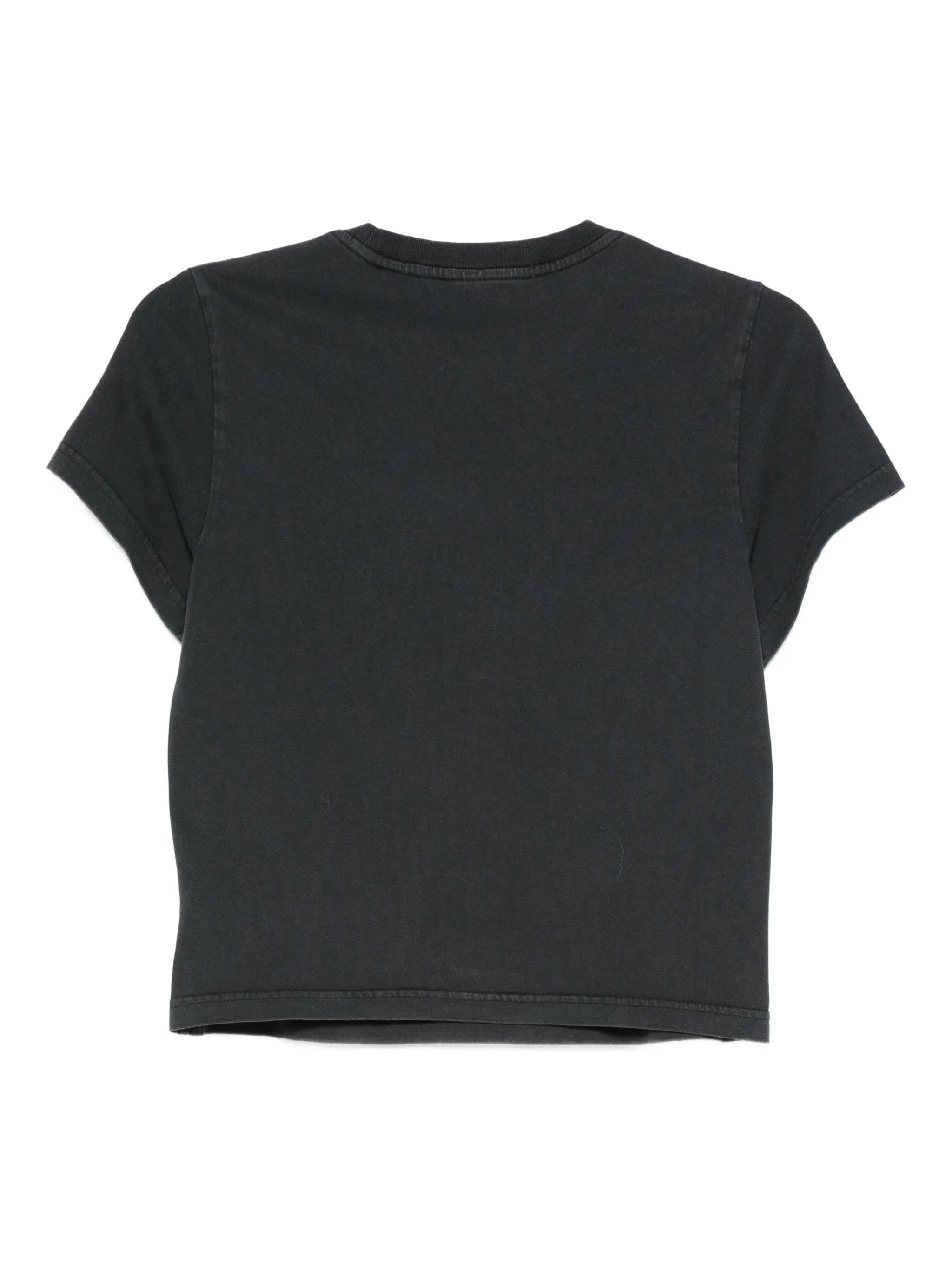 embossed graphic-print T-shirt