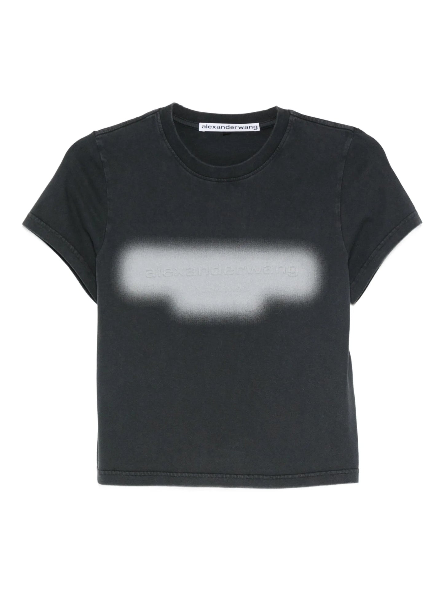 embossed graphic-print T-shirt