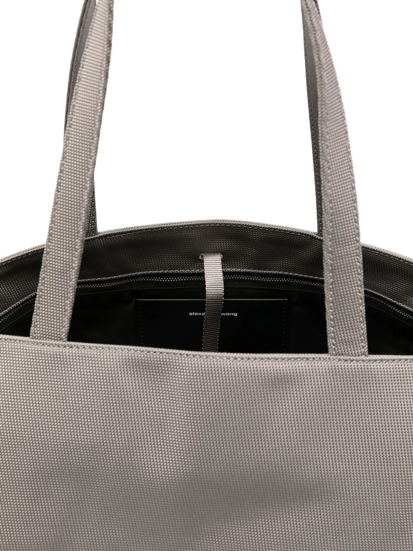 embossed canvas nylon tote bag