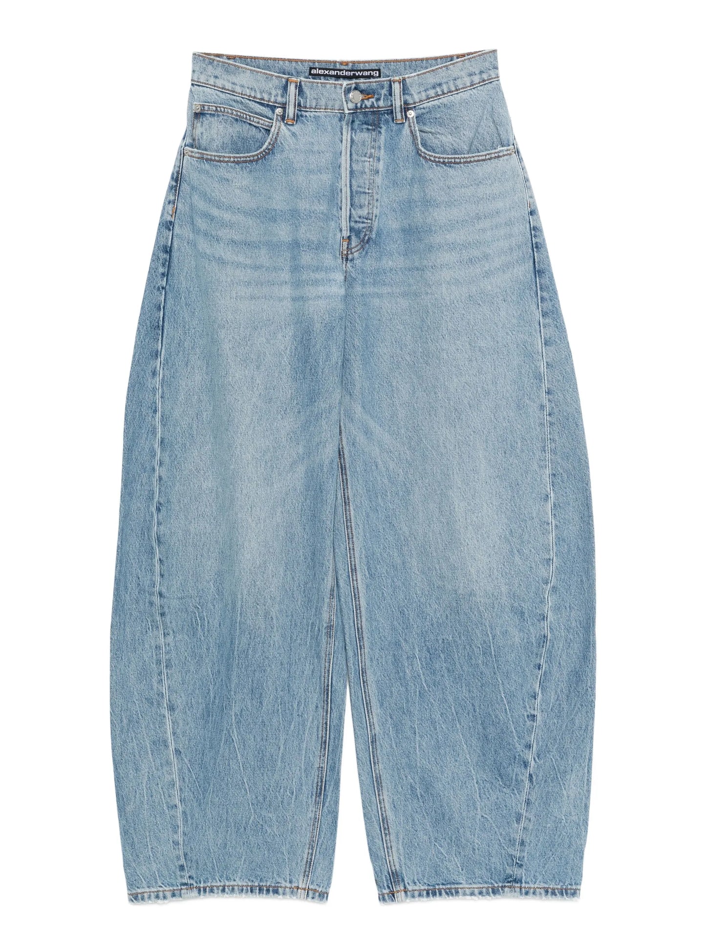 crystal-embellished wide-leg jeans
