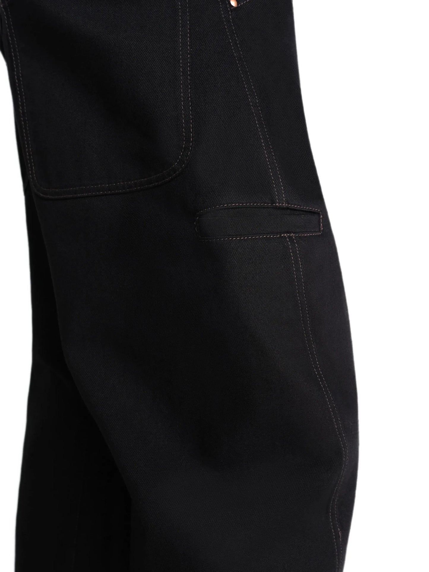 Twisted tapered jeans