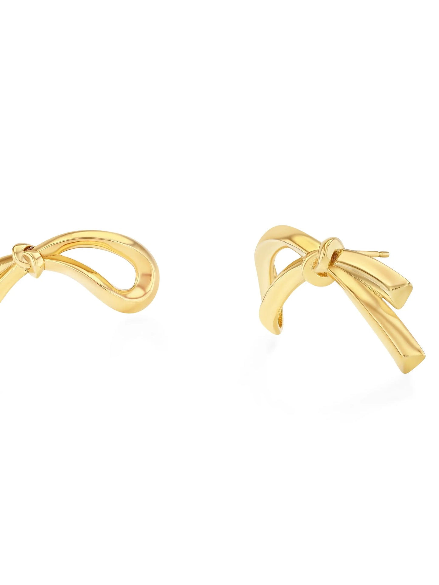 18CT yellow gold Knot earrings