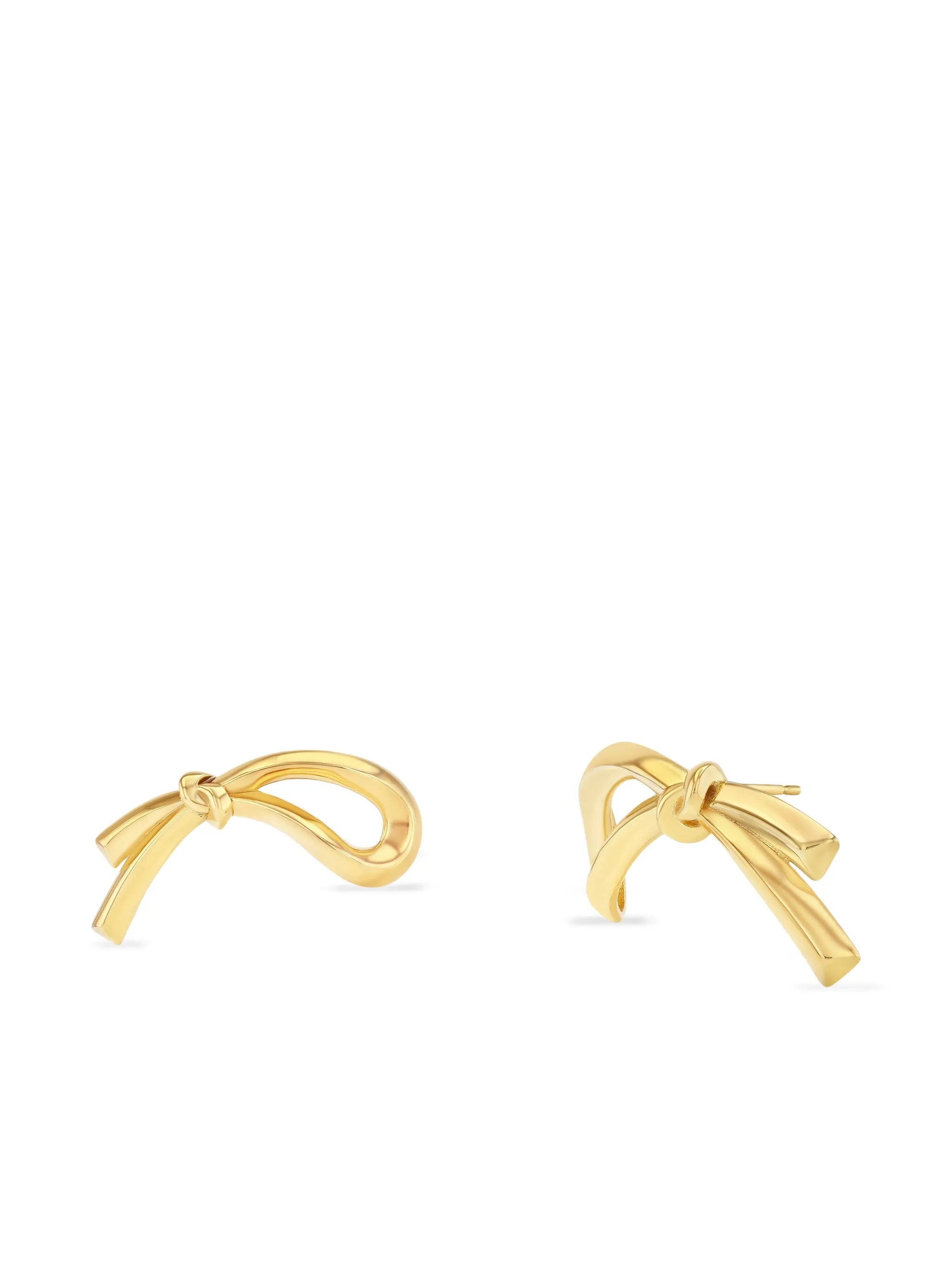 18K yellow gold Knot earrings