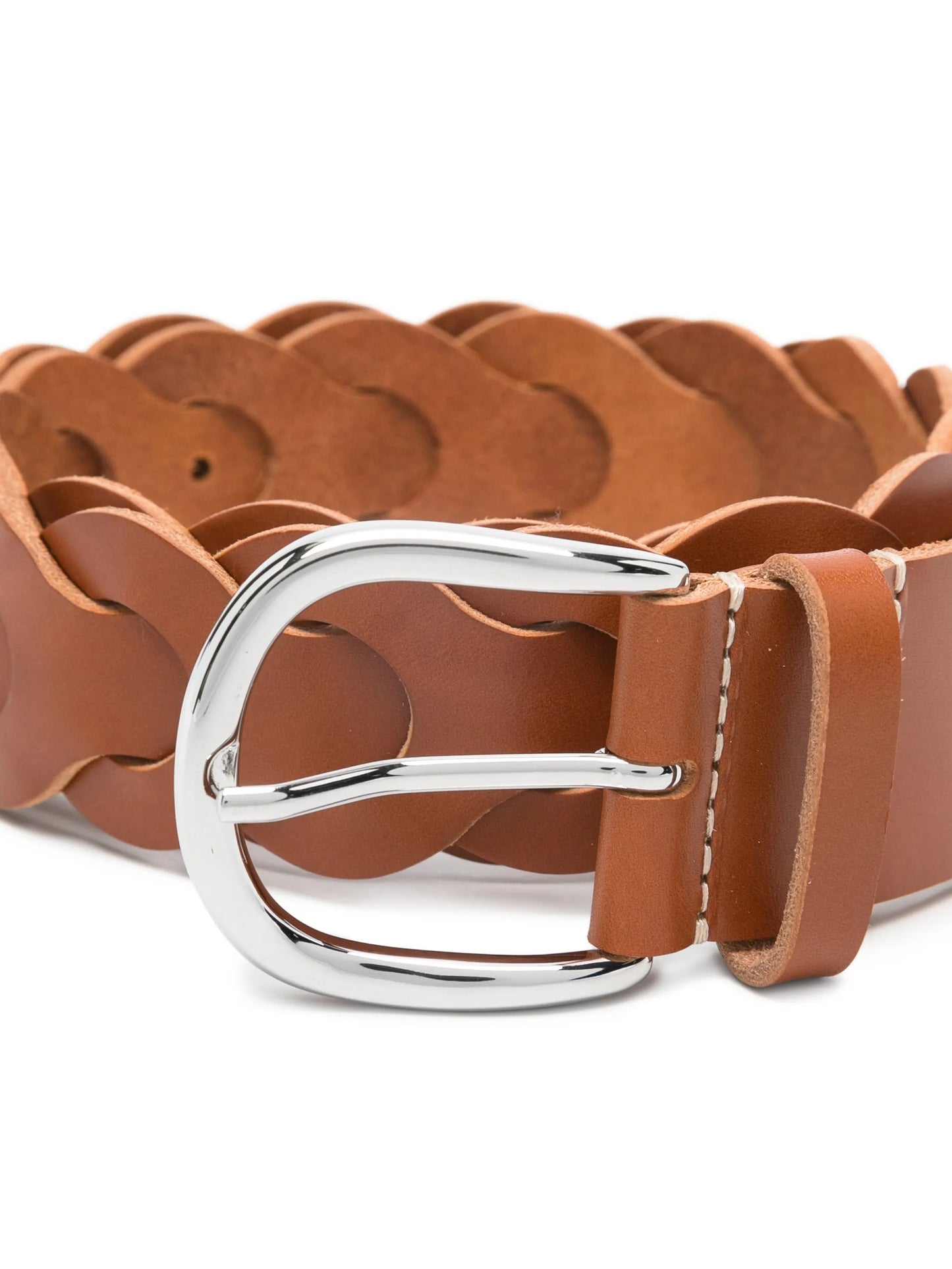 Edena braided leather belt