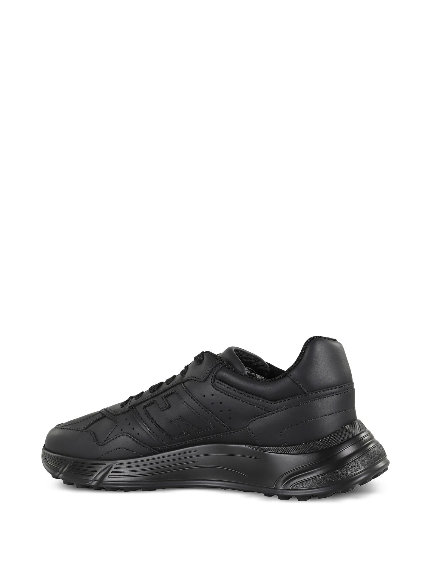 lace-up perforated sneakers