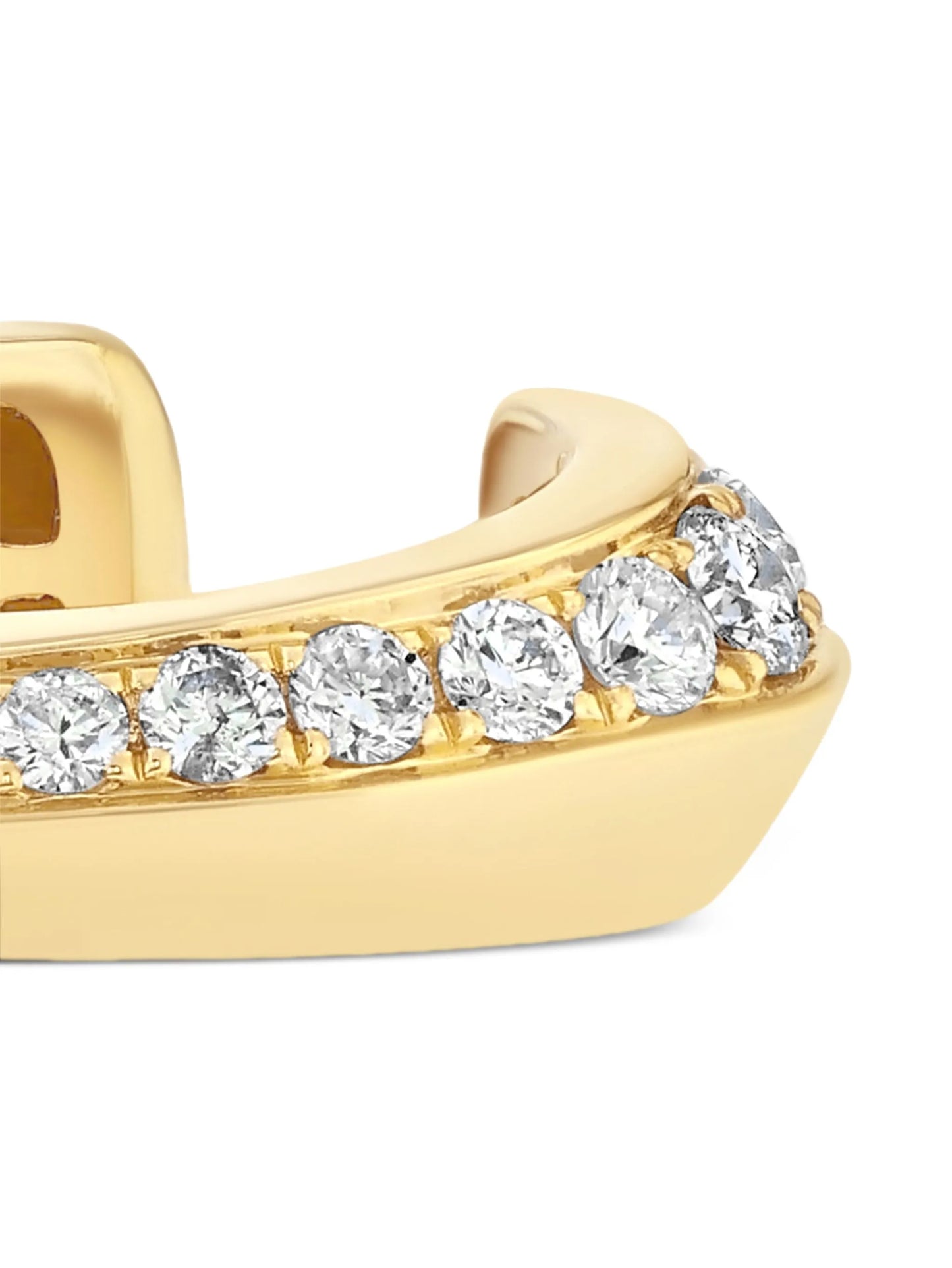 18CT yellow gold Diamond Knife Edge earring