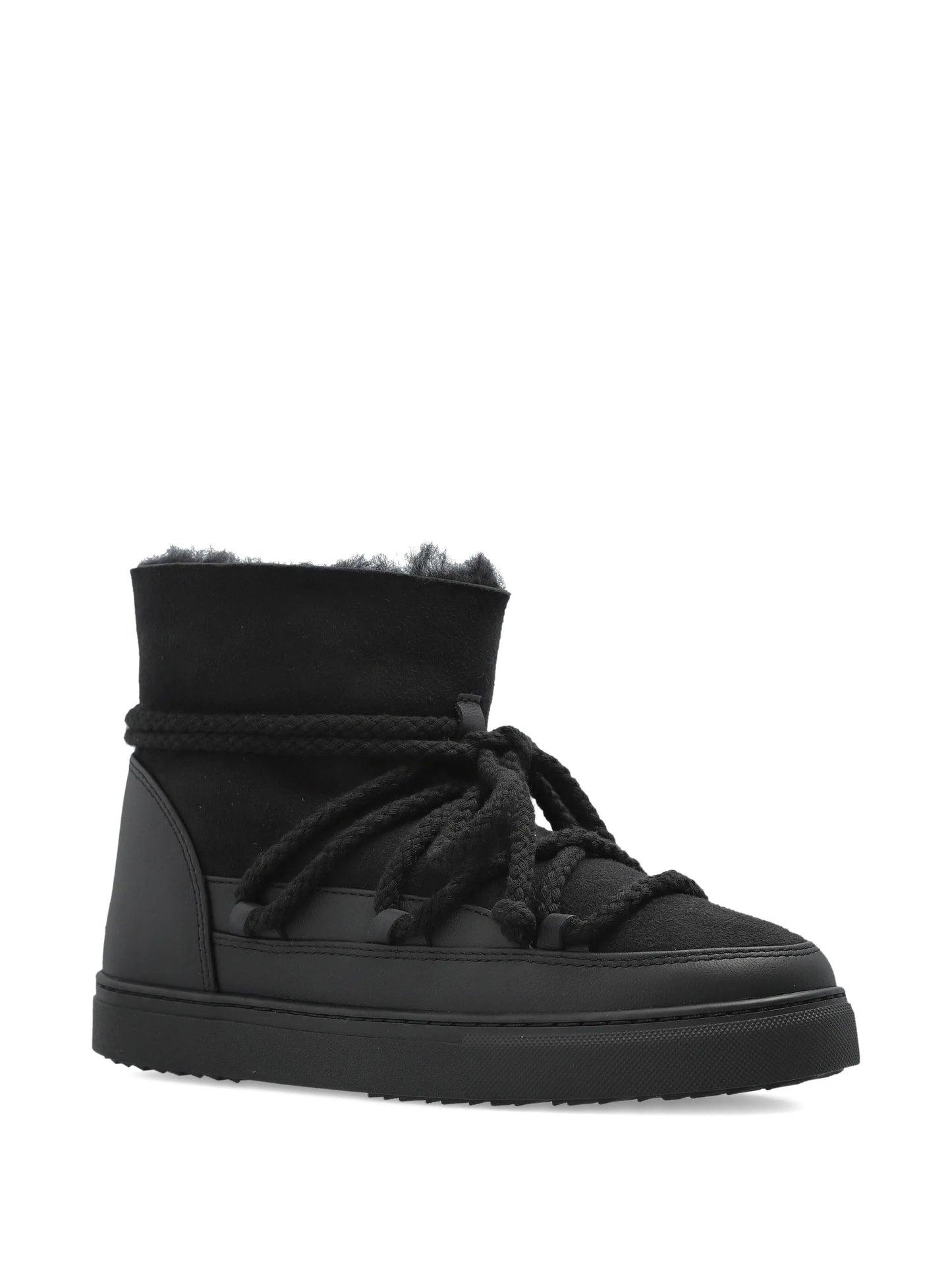rope-laces lined snow boots