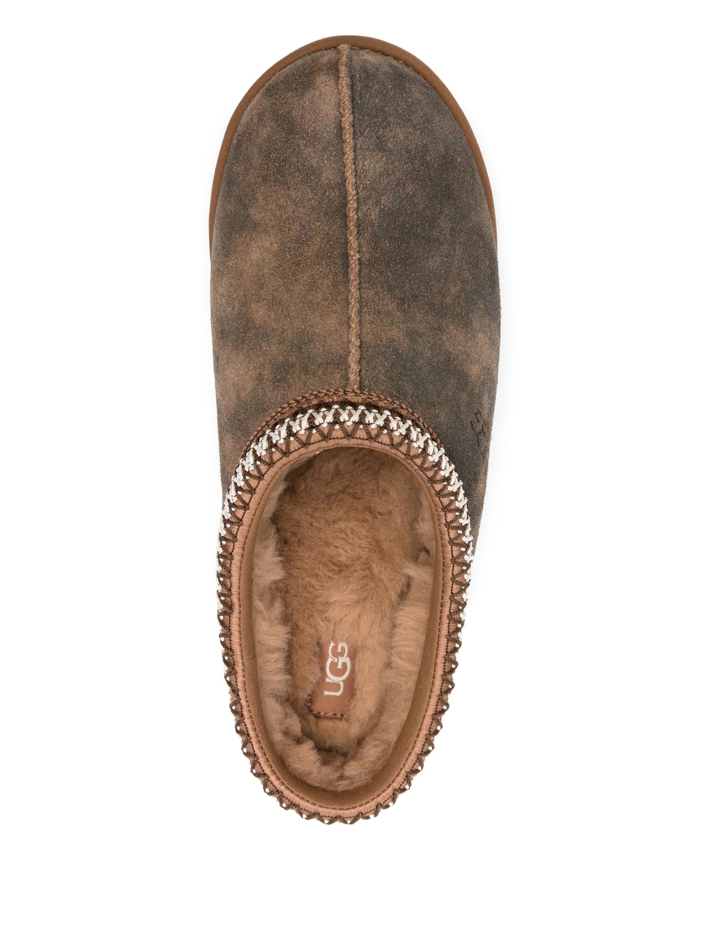 Tasman Baxter braided-trim slippers