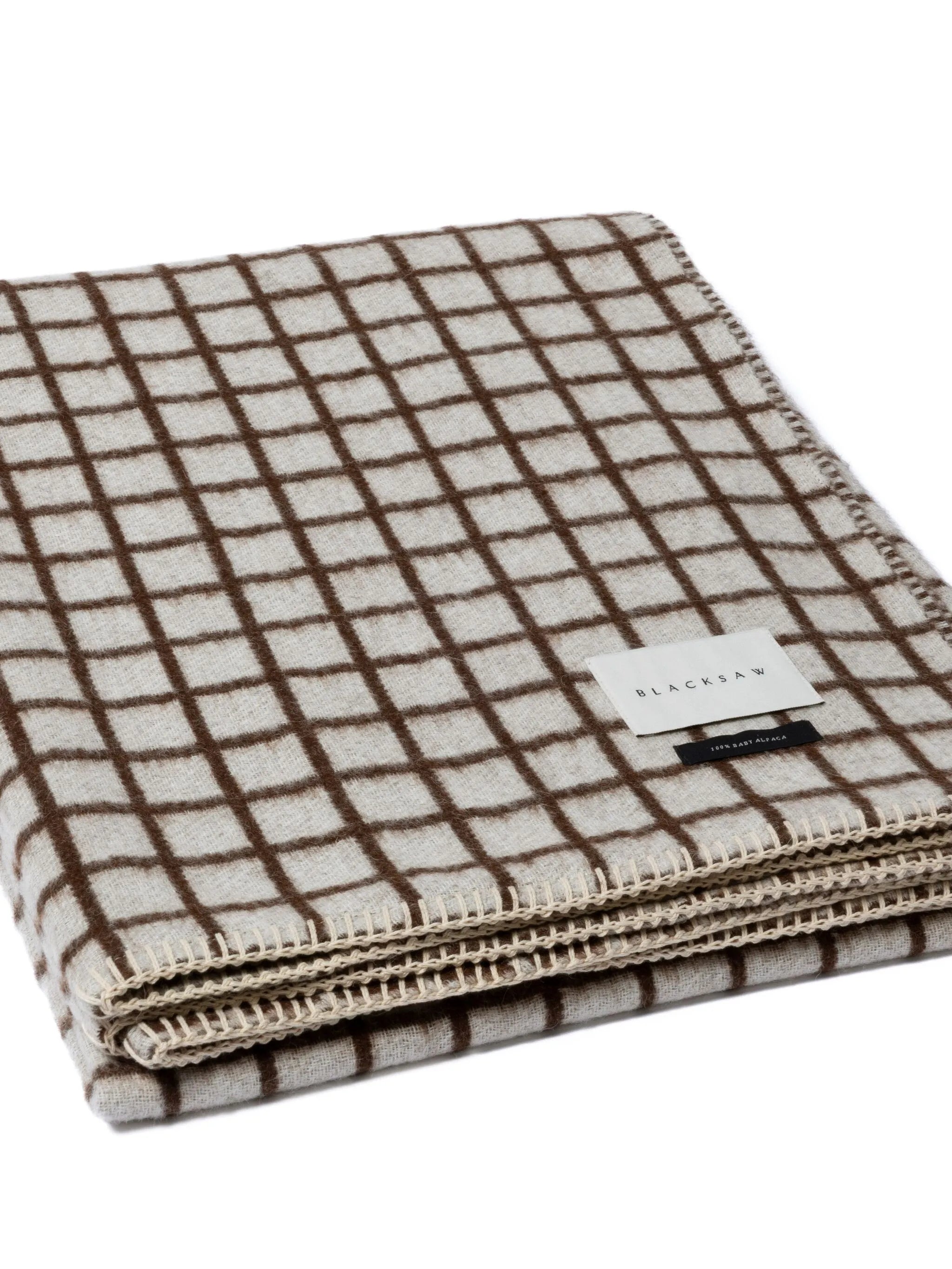 grid-pattern blanket (200cm x 150cm)