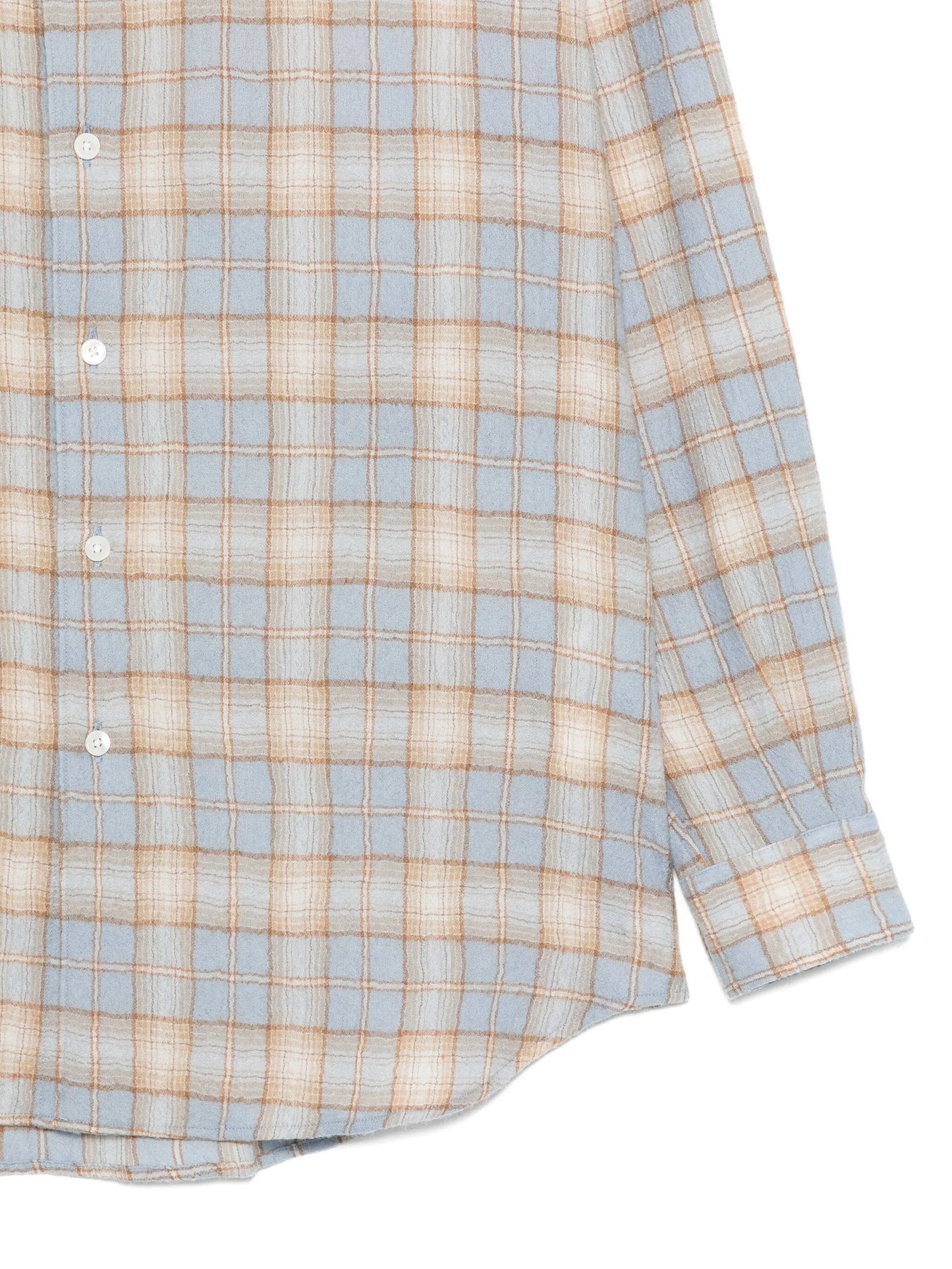 Airy checked shirt