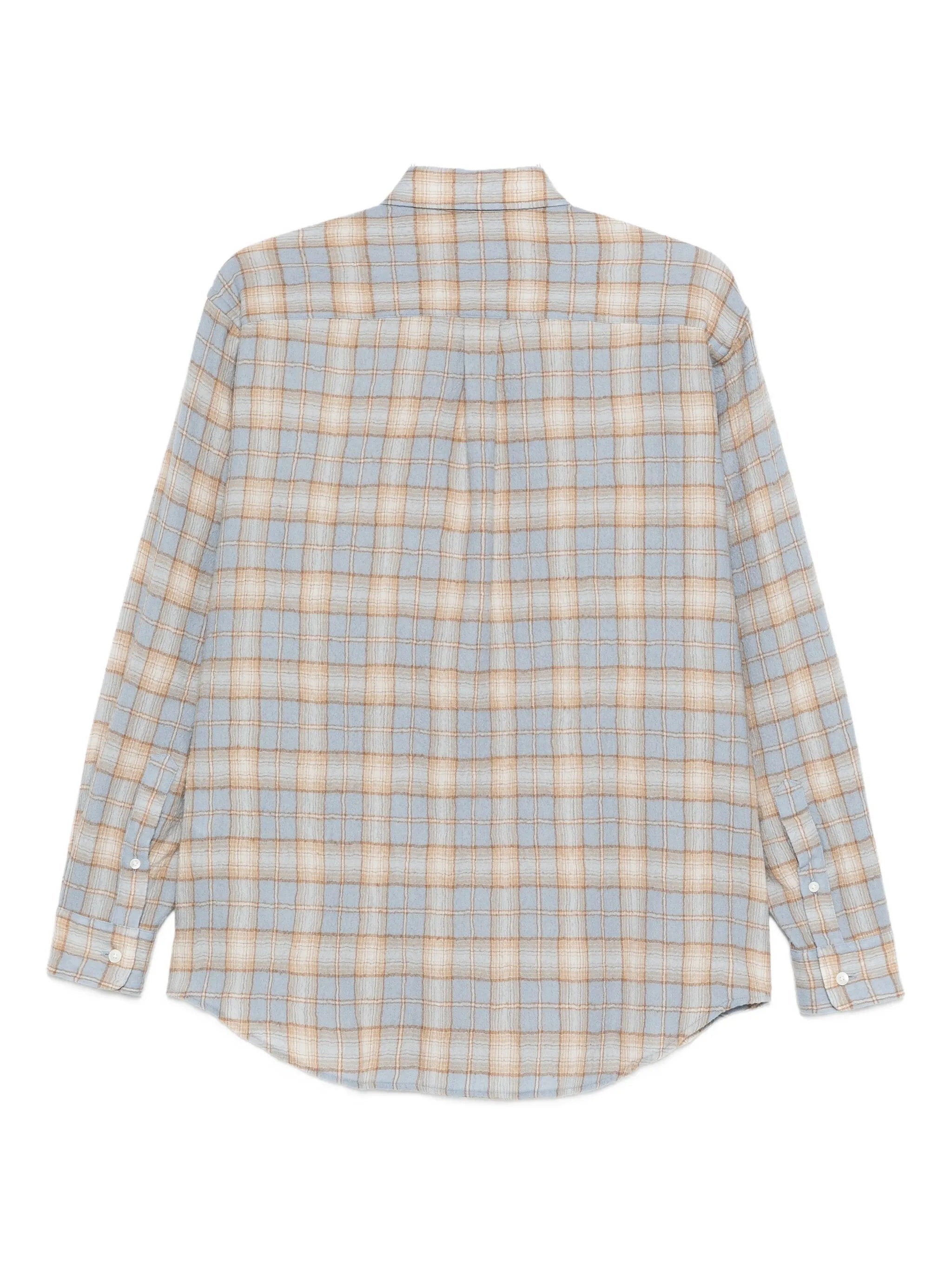 Airy checked shirt