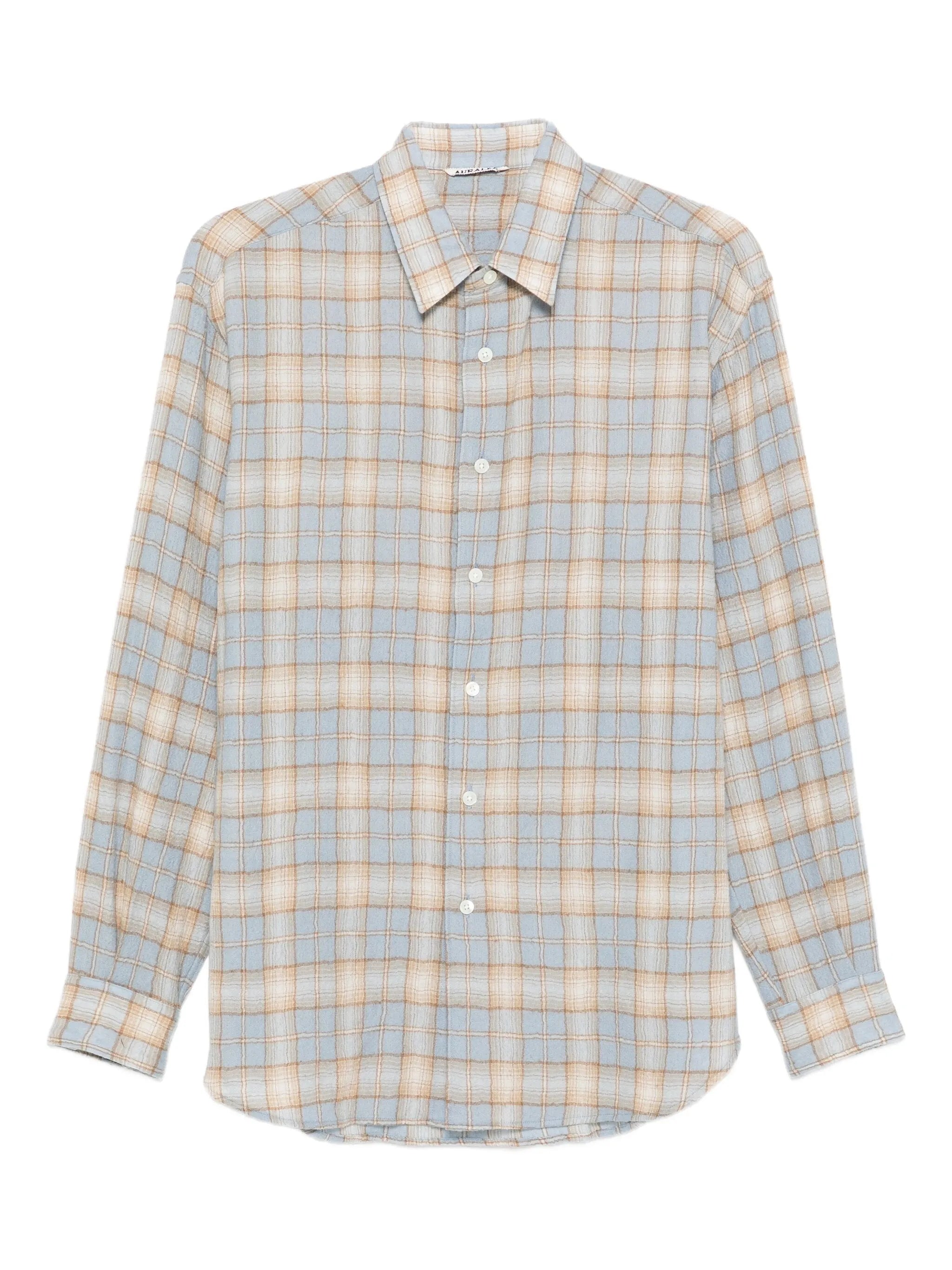 Airy checked shirt