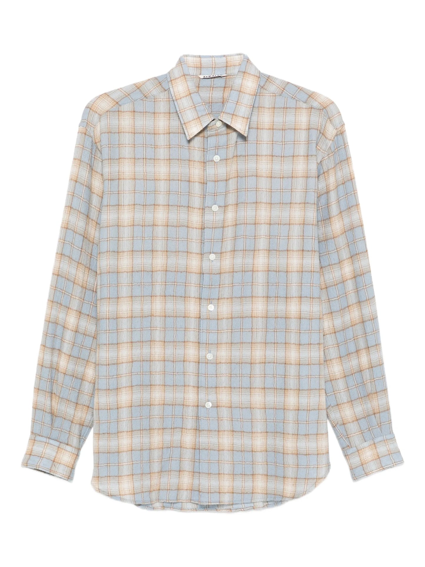Airy checked shirt