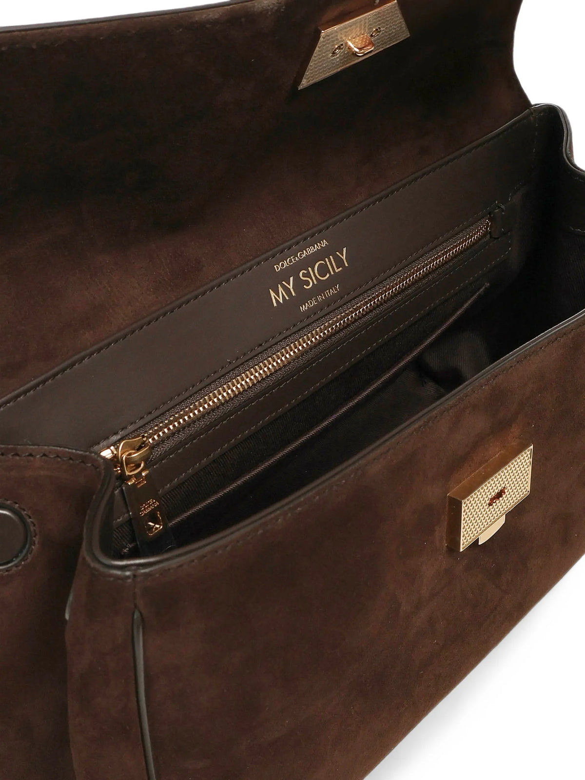 medium My Sicily handbag in split calfskin